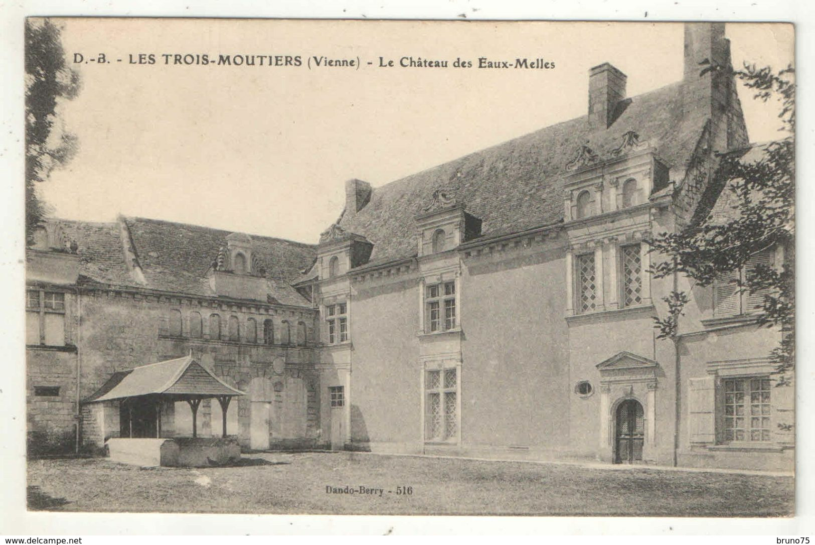 86 - LES TROIS-MOUTIERS - Le Château Des Eaux-Melles - DB 516 - 1937 - Les Trois Moutiers