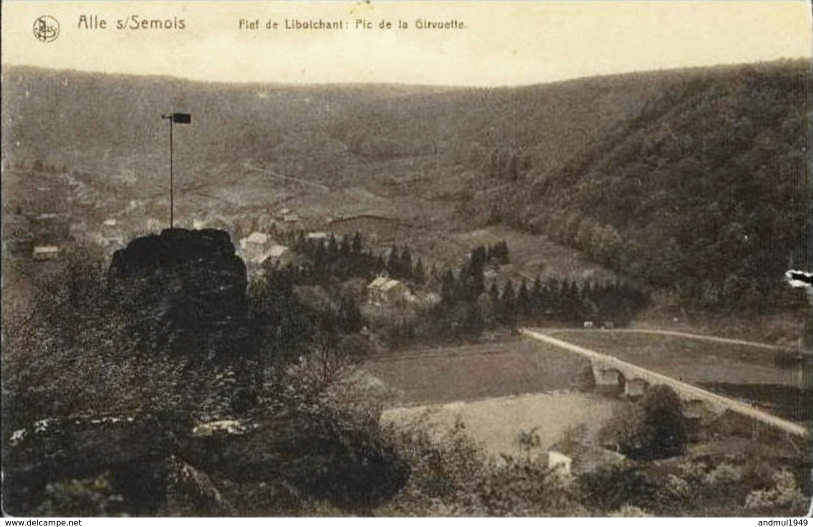 ALLE S/SEMOIS - Fief De Liboichant : Pic De La Girouette - Nels, Série Alle N° 4 - Oblitération De 1912 - Vresse-sur-Semois