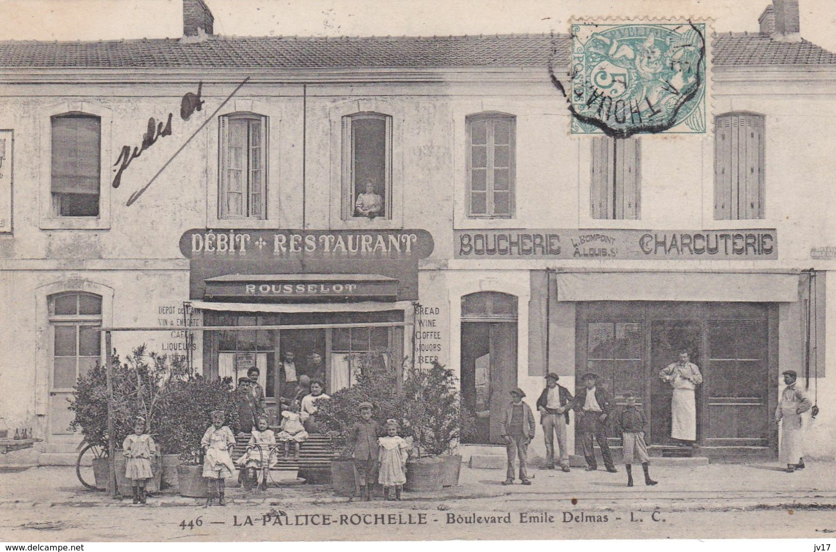 Cpa LA PALLICE-ROCHELLE - Boulevard Emile Delmas - La Rochelle