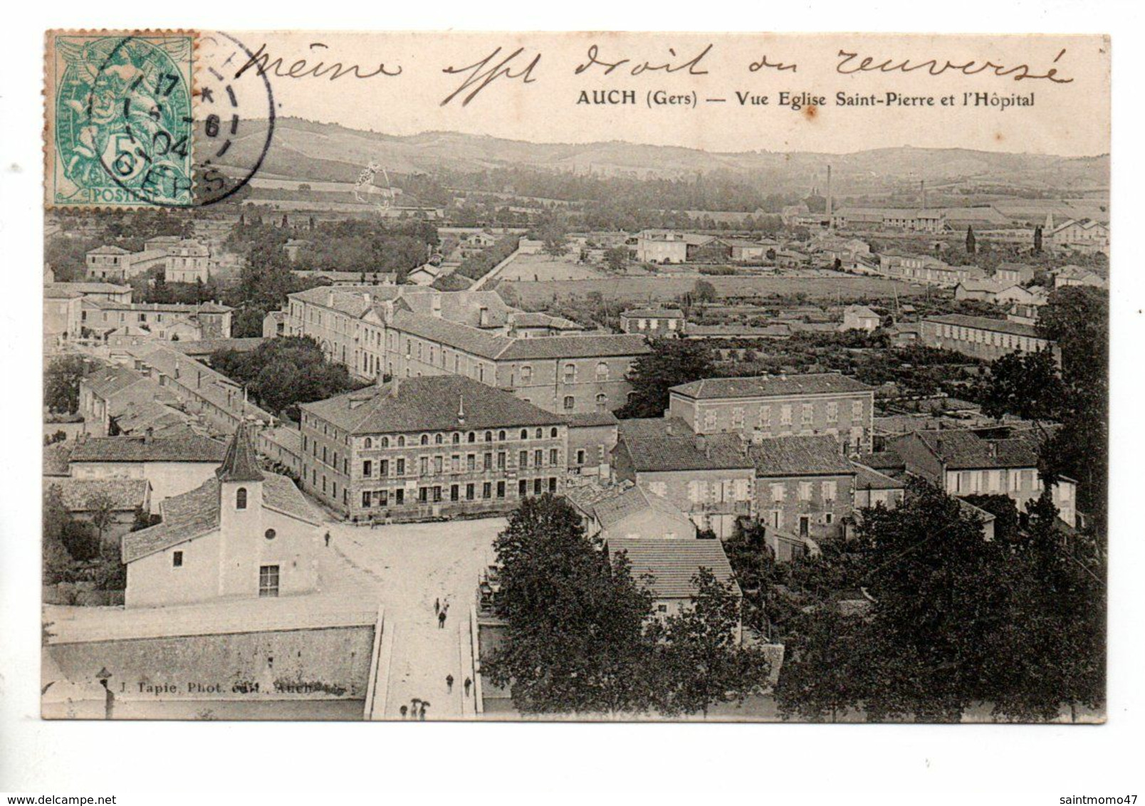 32 - AUCH . VUE DE L'ÉGLISE SAINT-PIERRE ET HÔPITAL - Réf. N°10219 - - Auch