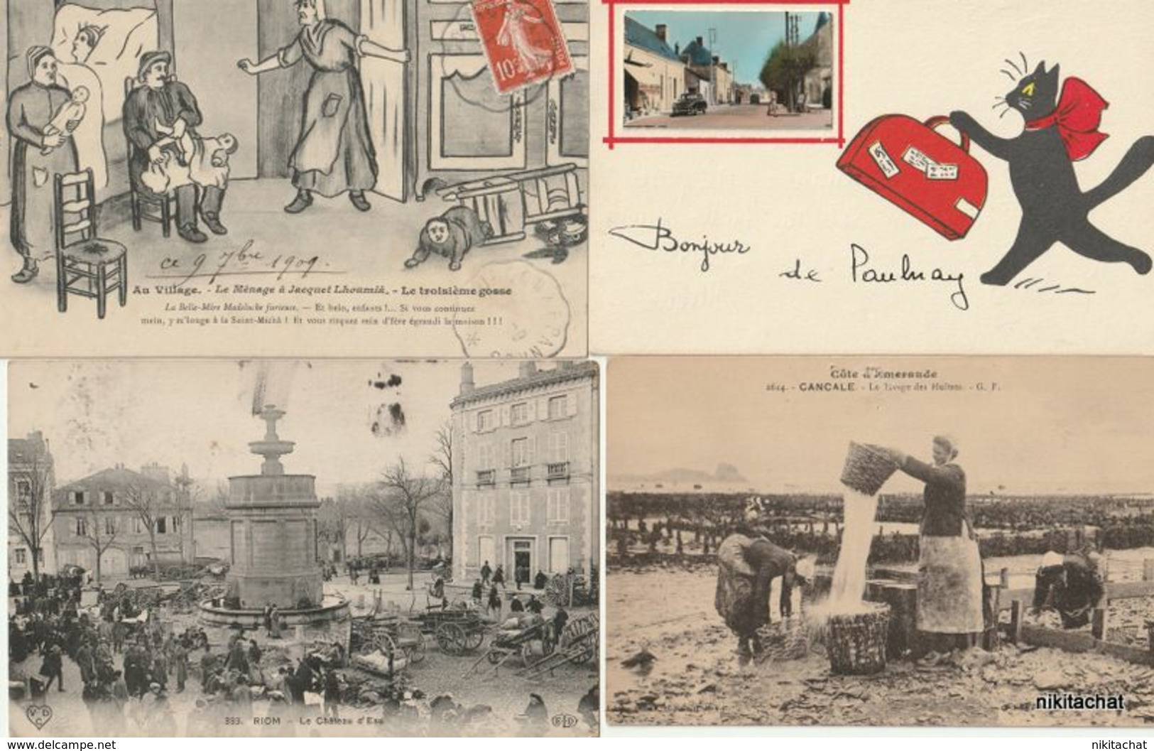 LOT 110 CARTES POSTALES toutes scannées à petit prix-LOT 3