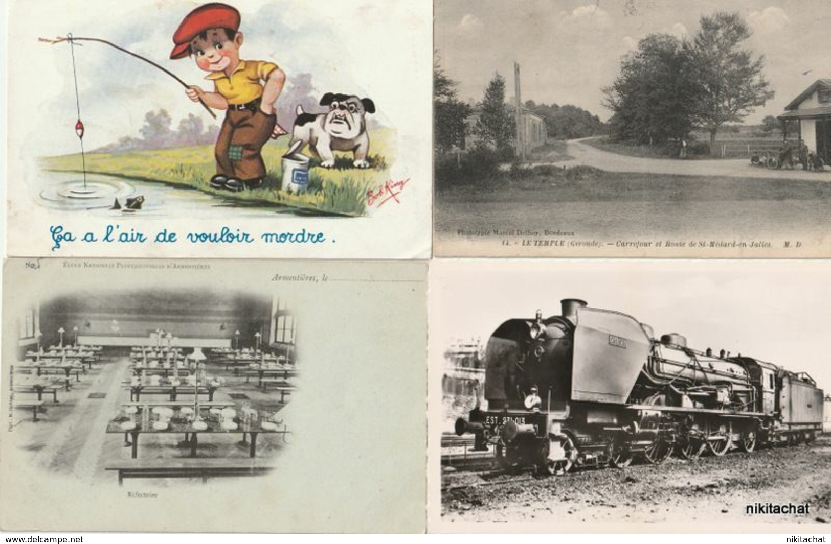 LOT 110 CARTES POSTALES toutes scannées à petit prix-LOT 3