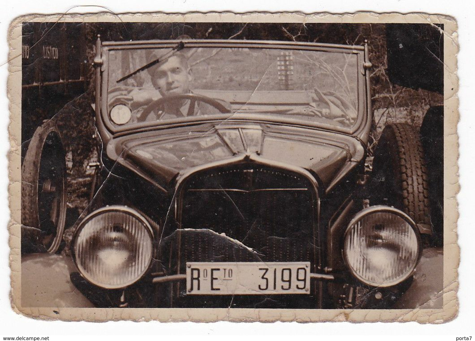 AUTOMOBILE NON IDENTIFICATA  - CAR  - TARGA  REGIO ESERCITO - FOTO ORIGINALE 1940 - Automobili