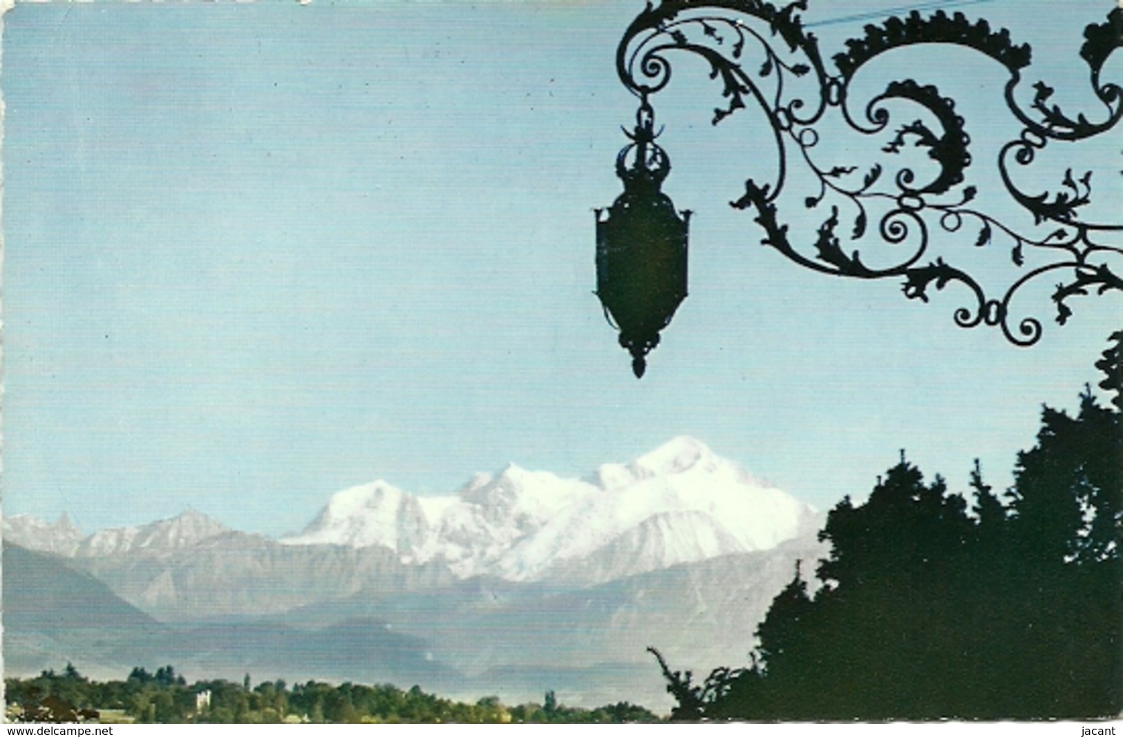 Geneve - Le Mont Blanc Vu Du Coteau De Prégny - 2 Scans - Pregny-Chambésy