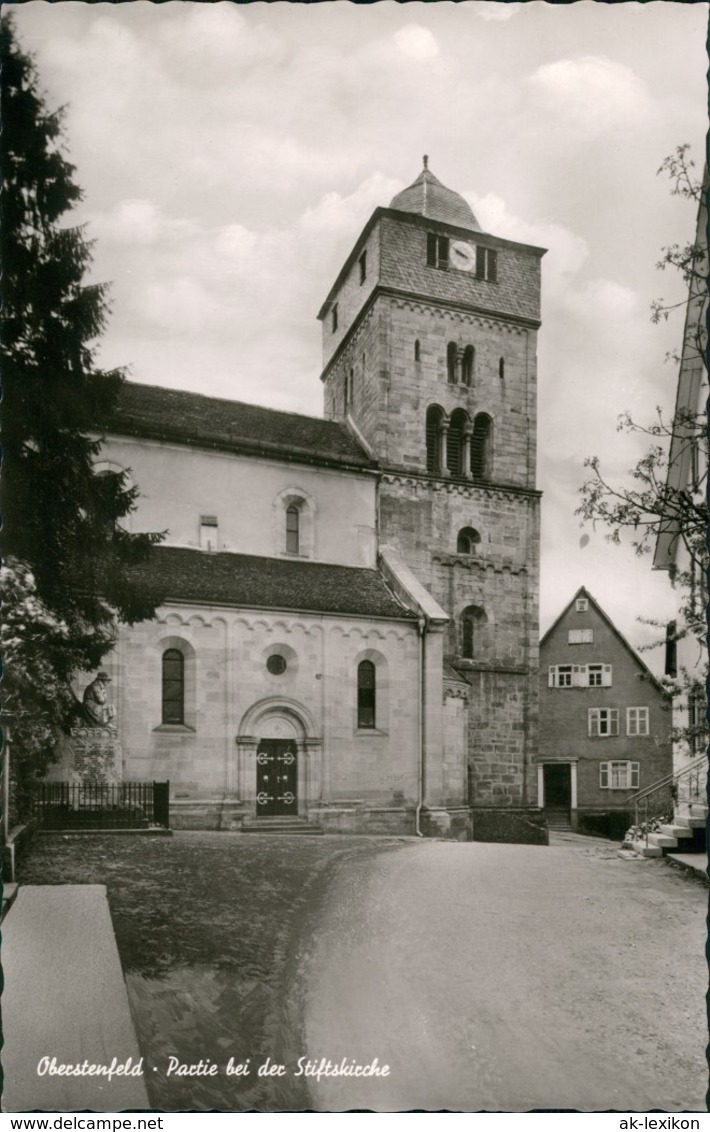 Oberstenfeld Strassen Partie Stiftskirche Kirche & Wohnhaus 1955 - Otros & Sin Clasificación