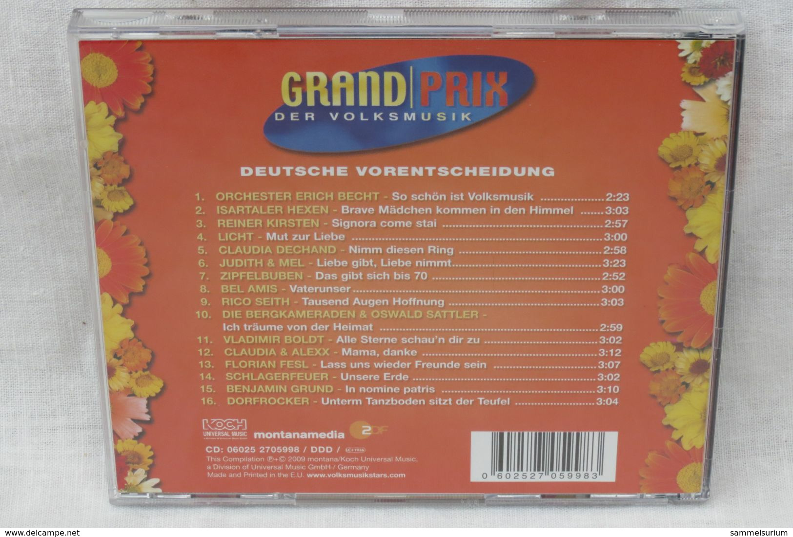 CD "Grand Prix Der Volksmusik" Deutsche Vorentscheidung 2009 - Autres - Musique Allemande
