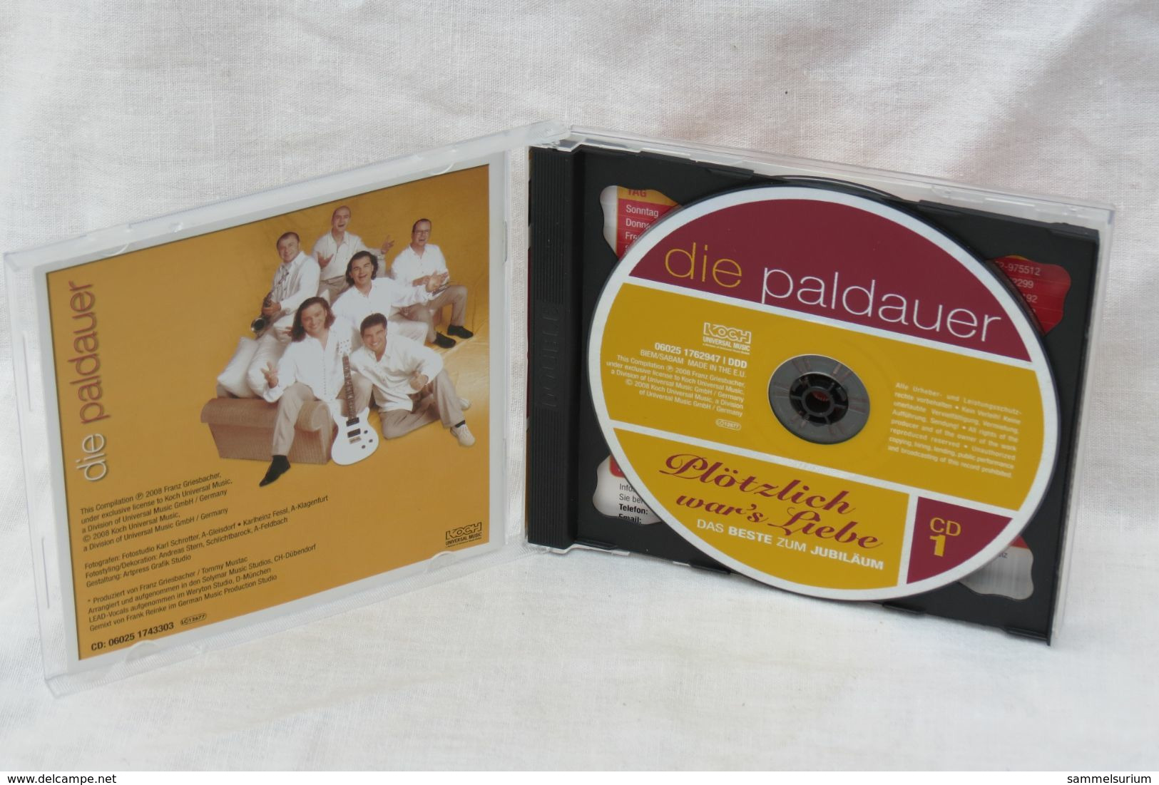 2 CDs "Die Paldauer" Plötzlich War's Liebe, Das Beste Zum Jubiläum - Autres - Musique Allemande