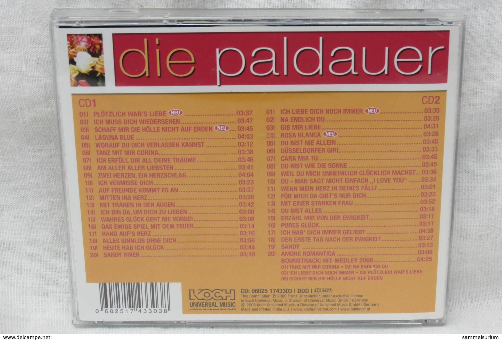 2 CDs "Die Paldauer" Plötzlich War's Liebe, Das Beste Zum Jubiläum - Altri - Musica Tedesca