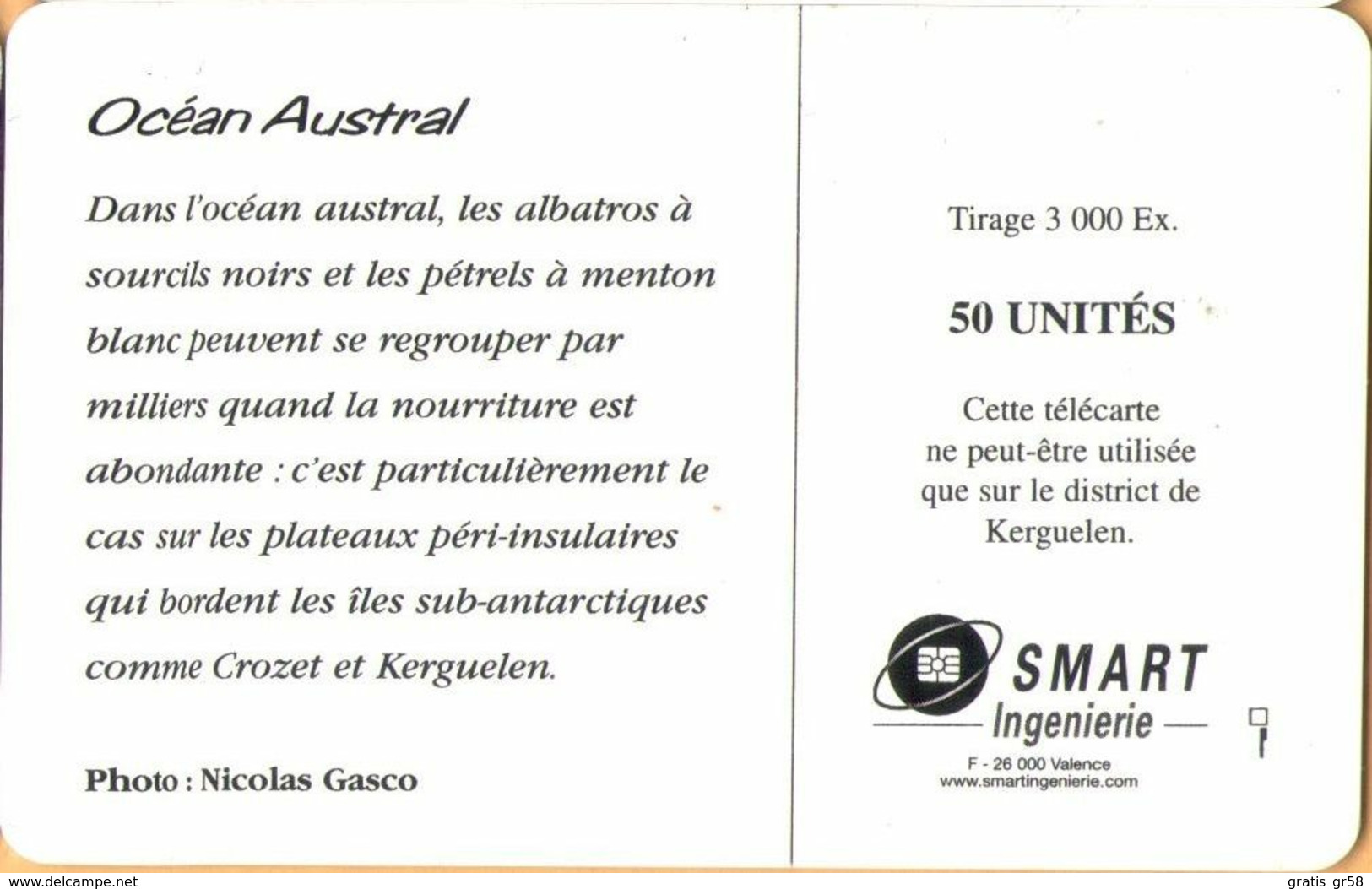 TAAF - TF-STA-0035, Océan Austral, Birds, 3000ex, 2003, Mint - TAAF - Territorios Australes Franceses