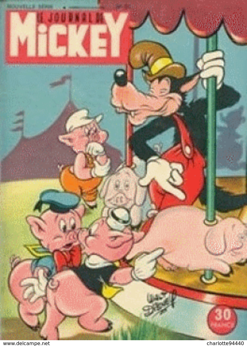 LE JOURNAL DE MICKEY (aprés Guerre) N° 51 De 1953 - Journal De Mickey