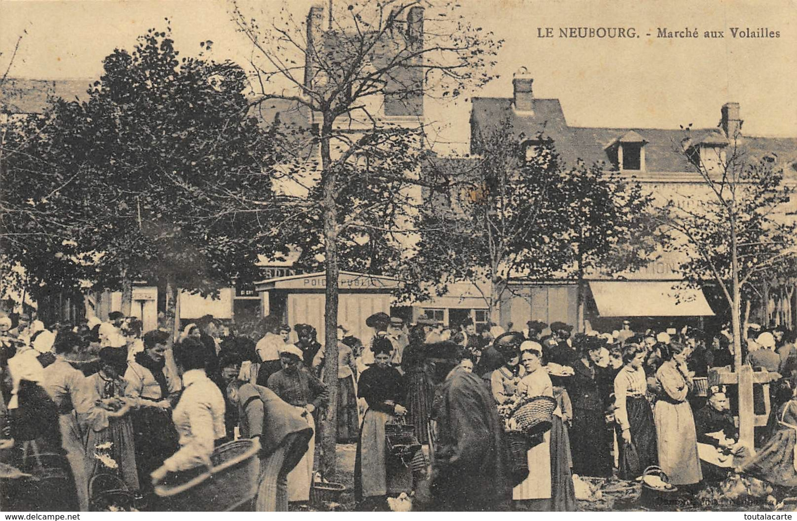 CPA 27 LE NEUBOURG MARCHE AUX VOLAILLES - Le Neubourg