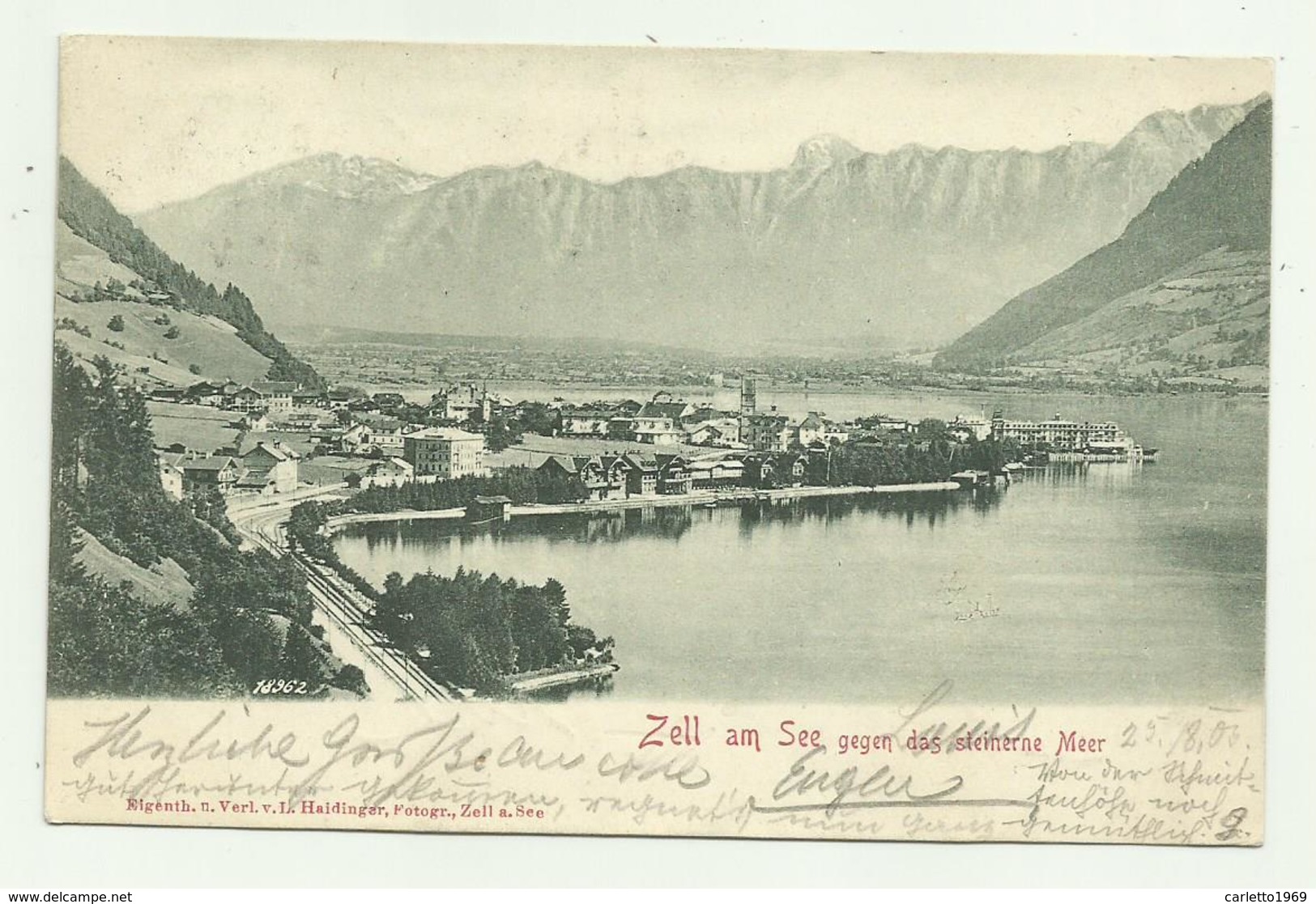 ZELL AM SEE - GEGEN DAS STEINERNE MEER  1903 - VIAGGIATA   FP - Zell Am See