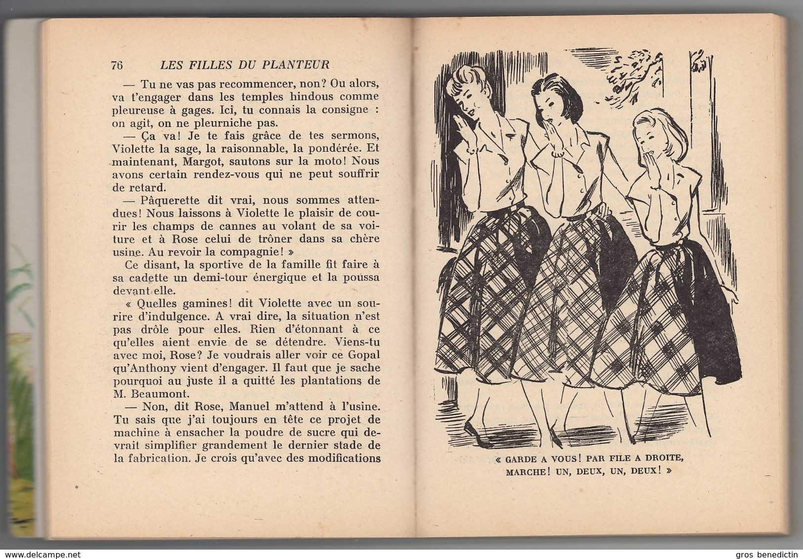 Hachette - Bib. De La Jeunesse Avec Jaquette - Marie Antoinette De Miollis - "Les Filles Du Planteur" - 1957- #Ben&BJanc - Bibliothèque De La Jeunesse