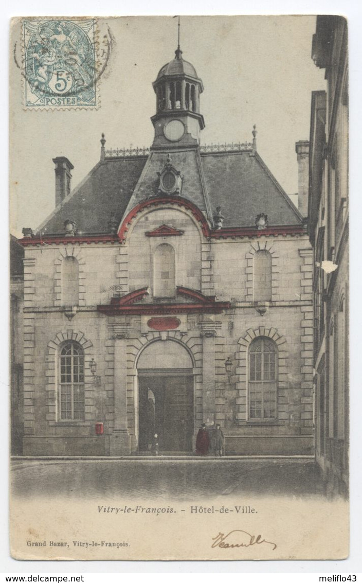 51/CPA 1900 - Vitry Le François - Hotel De Ville - Vitry-le-François