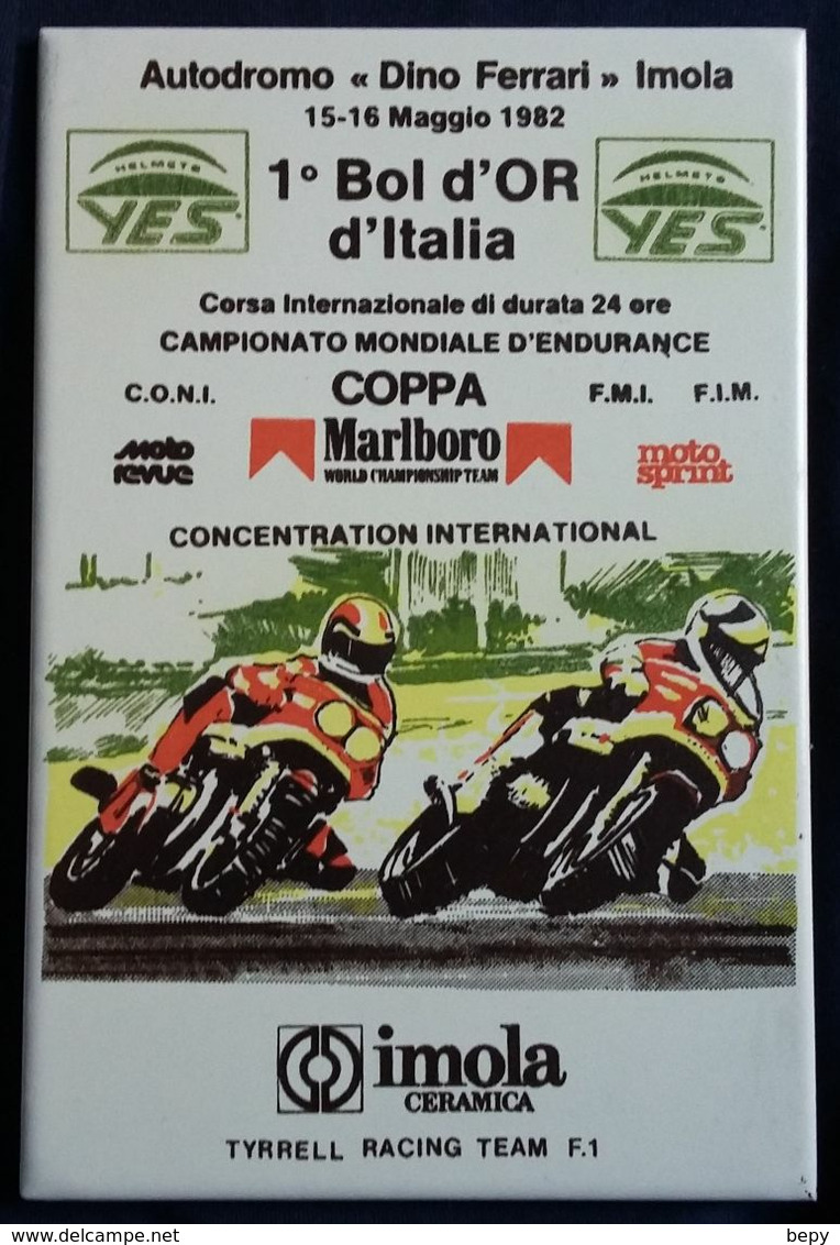 Piastrella. Ceramica. Mattonella AUTODROMO. FERRARI. IMOLA. COPPA MARLBORO. Motociclismo. Moto. - Automovilismo - F1