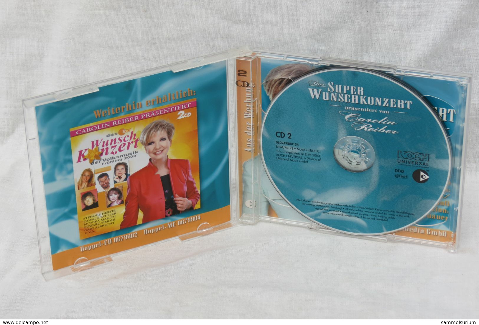 2 CDs "Carolin Reiber" Präsentiert Das Superwunschkonzert - Autres - Musique Allemande