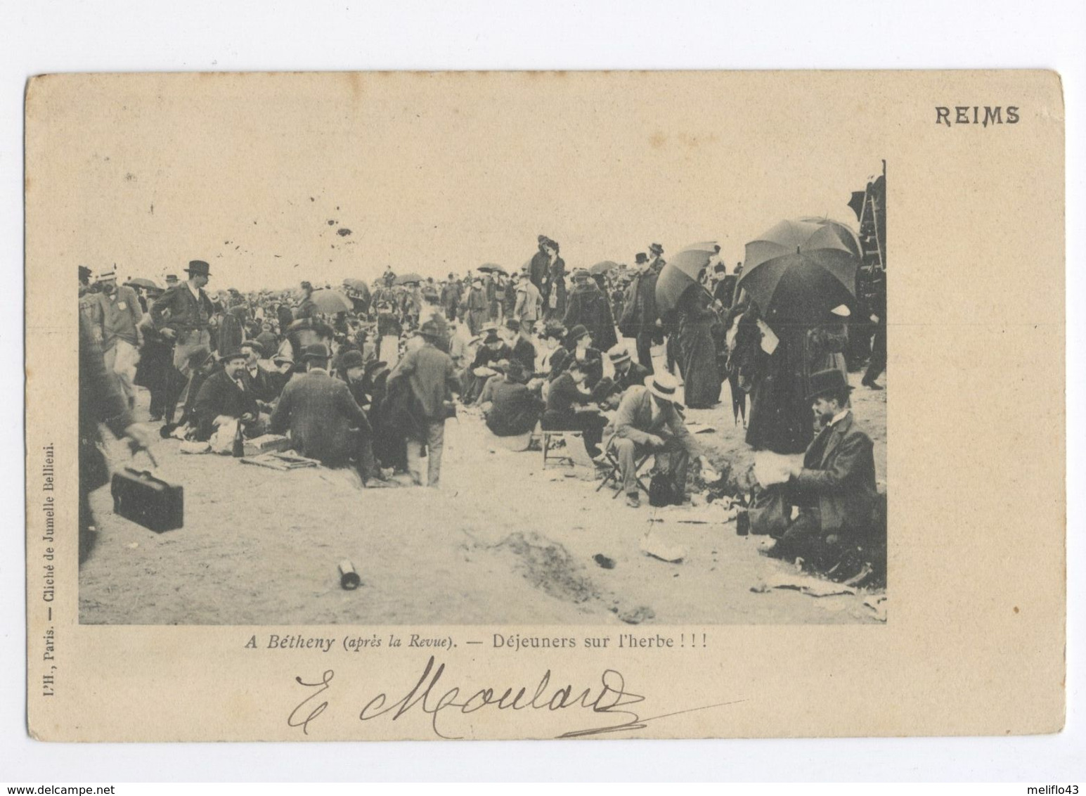 51/CPA 1900 - Reims - A Bétheny Après La Revue - Déjeuner Sur L'herbe - Bétheny