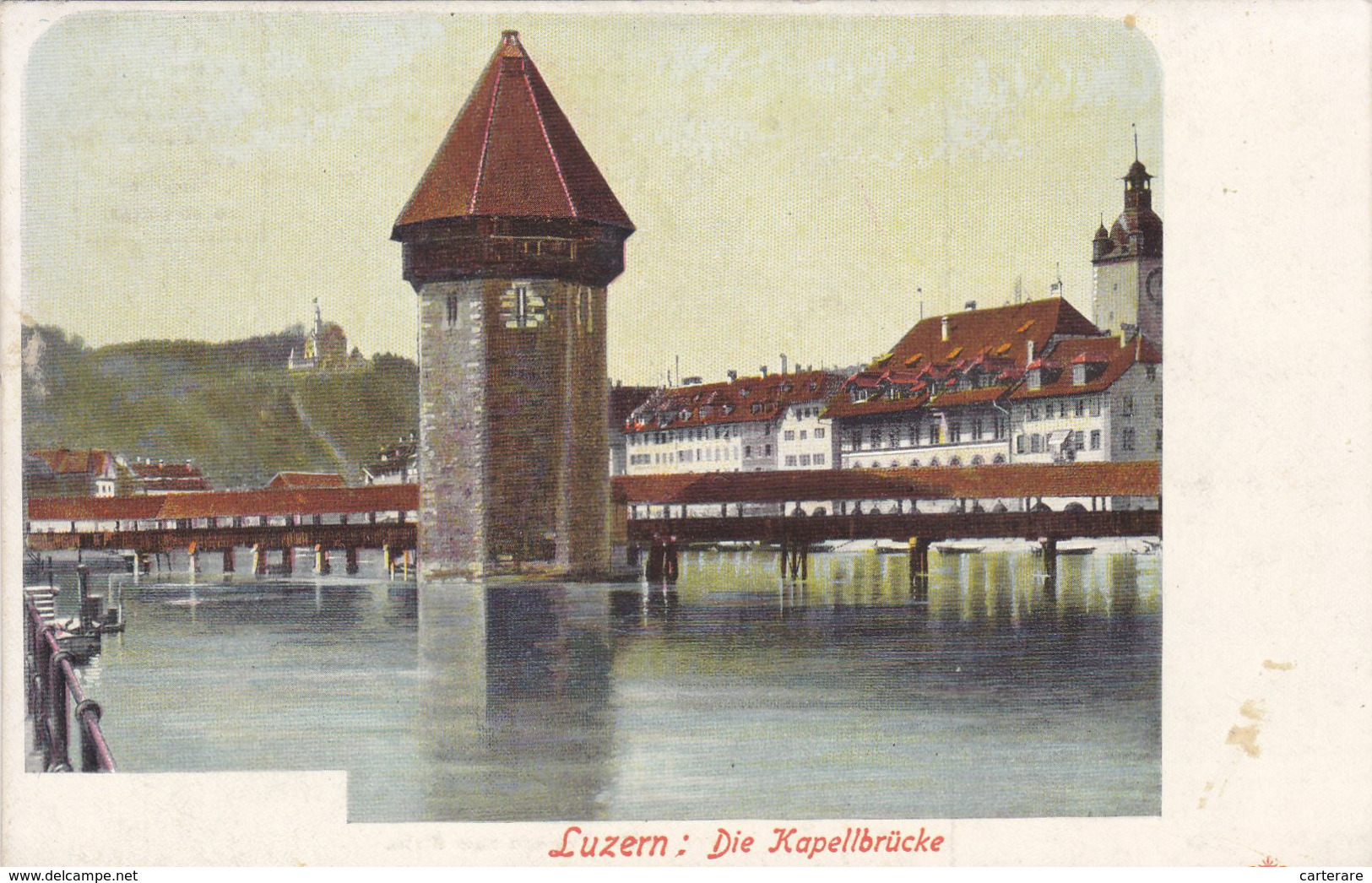 SUISSE,HELVETIA,SWISS,SWITZERLAND,SVIZZERA,SCHWEIZ ,LUZERN,LUCERNE,IL Y A 100 ANS,CARTE ANCIENNE - Lucerne