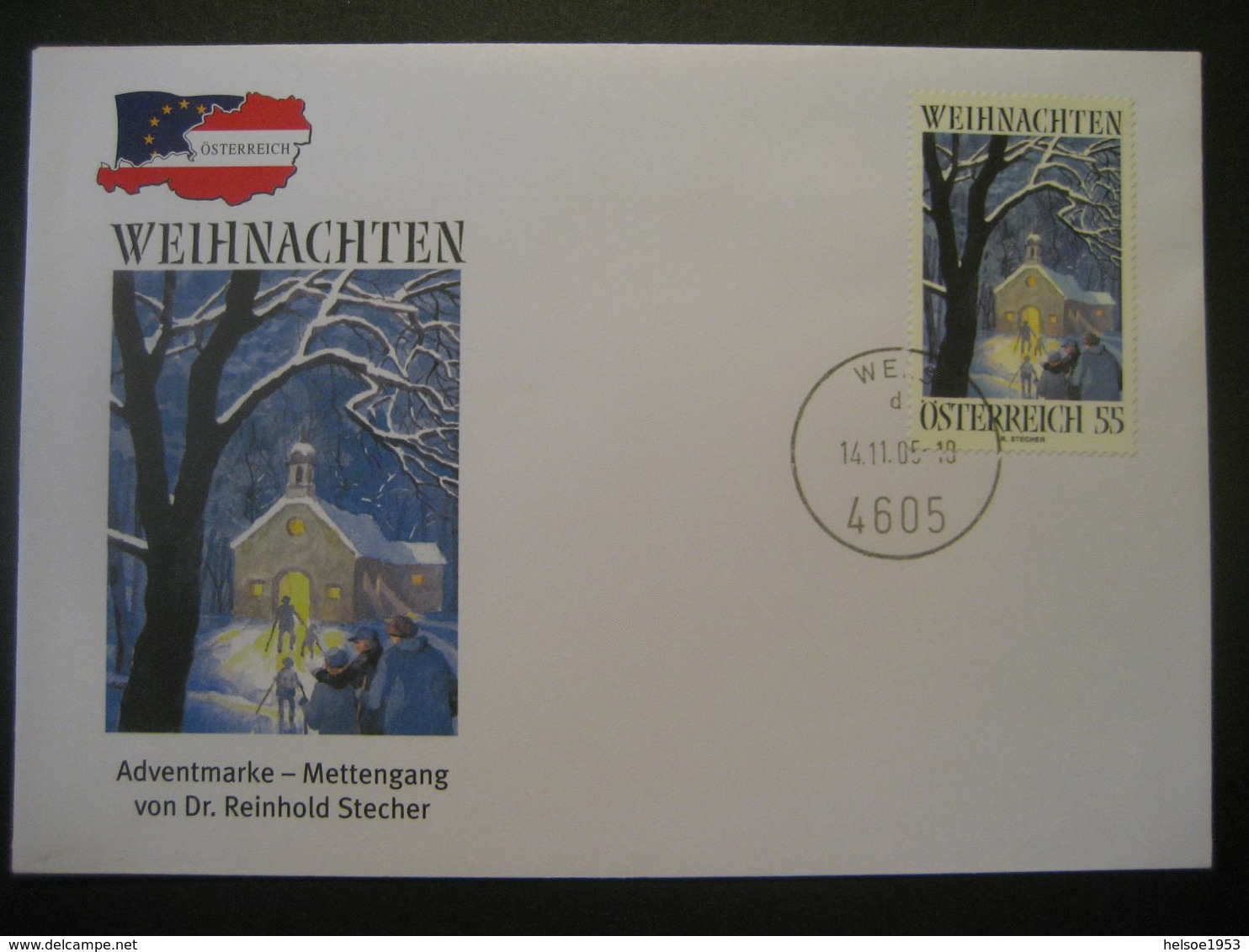 Österreich 2005- Sonderbeleg Adventmarke Mettengang - Brieven En Documenten