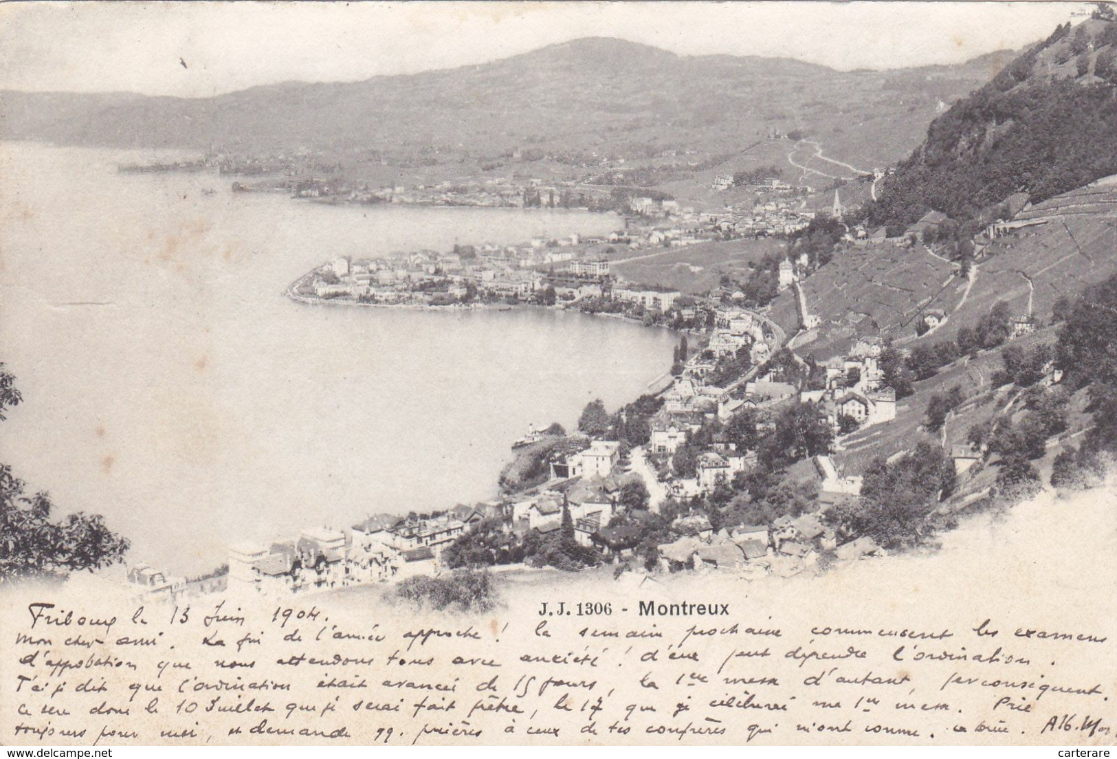 SUISSE,SWITZERLAND,SVIZZERA,SCHWEIZ,HELVETIA,SWISS ,VAUD,MONTREUX,riviera Pays D'enhaut,1904,RARE - Montreux