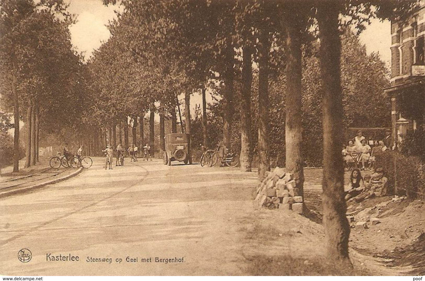 Kasterlee / Casterlee : Steenweg Op Geel Met Bergenhof 1937 - Kasterlee