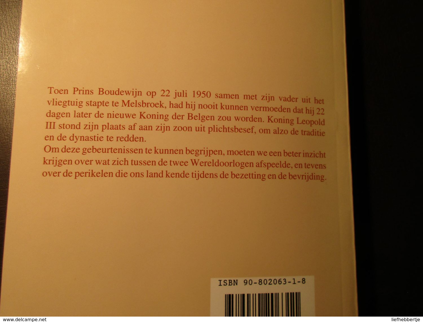 Prins Boudewijn 1  -  Hoe Het Begon -  Door A. Tobback  -     Koningshuis - Adel - Historia