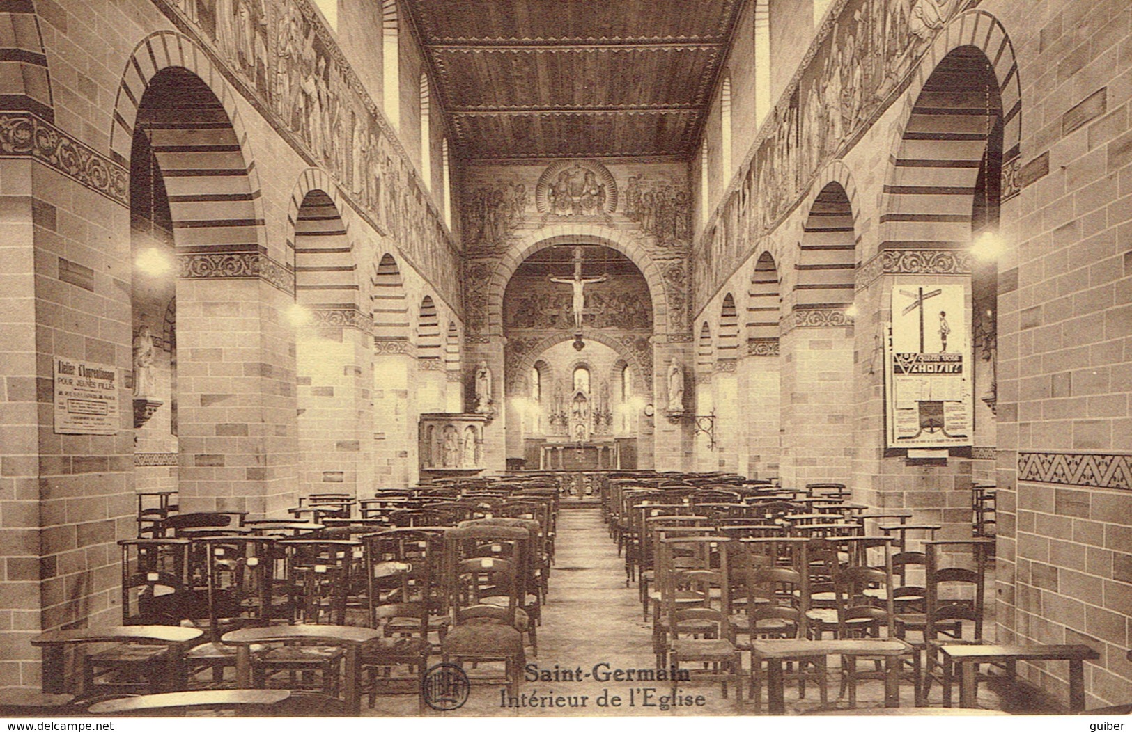 Saint Germain Pres D'eghezée Interieur De L'église - Eghezee