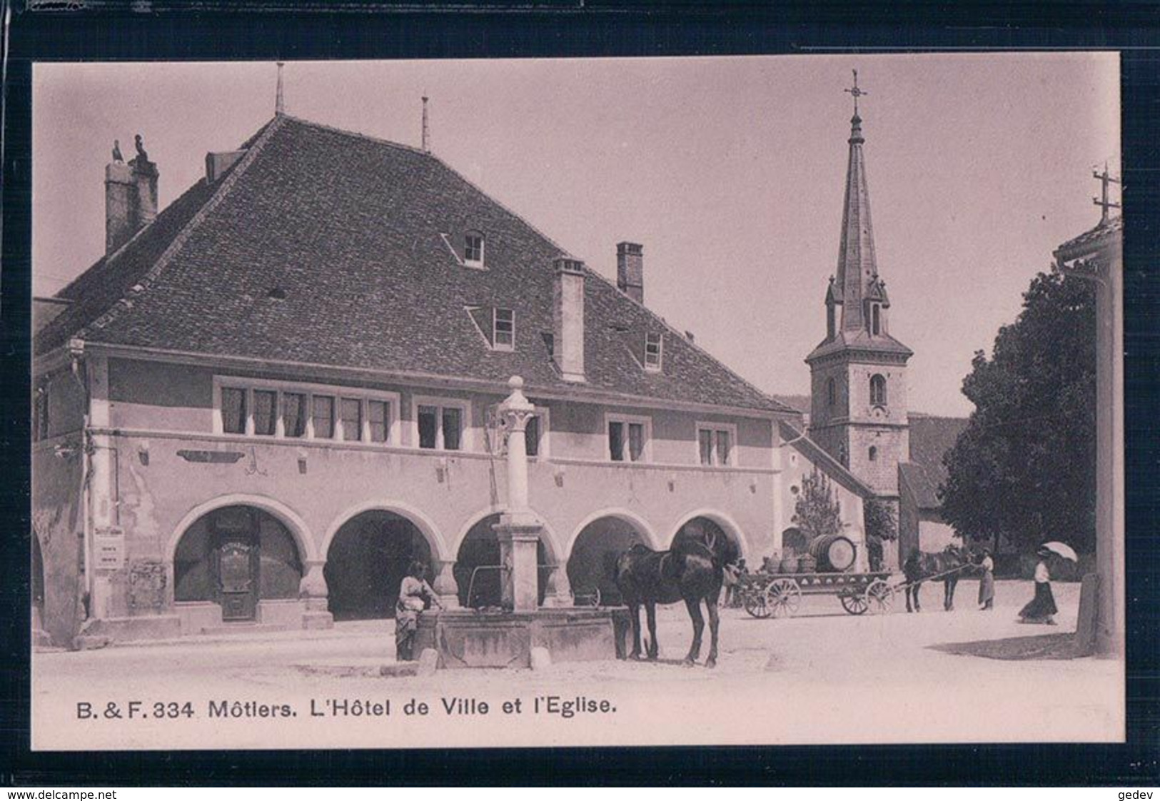 Môtiers NE, Hôtel De Ville, Attelage (334) - Môtiers 