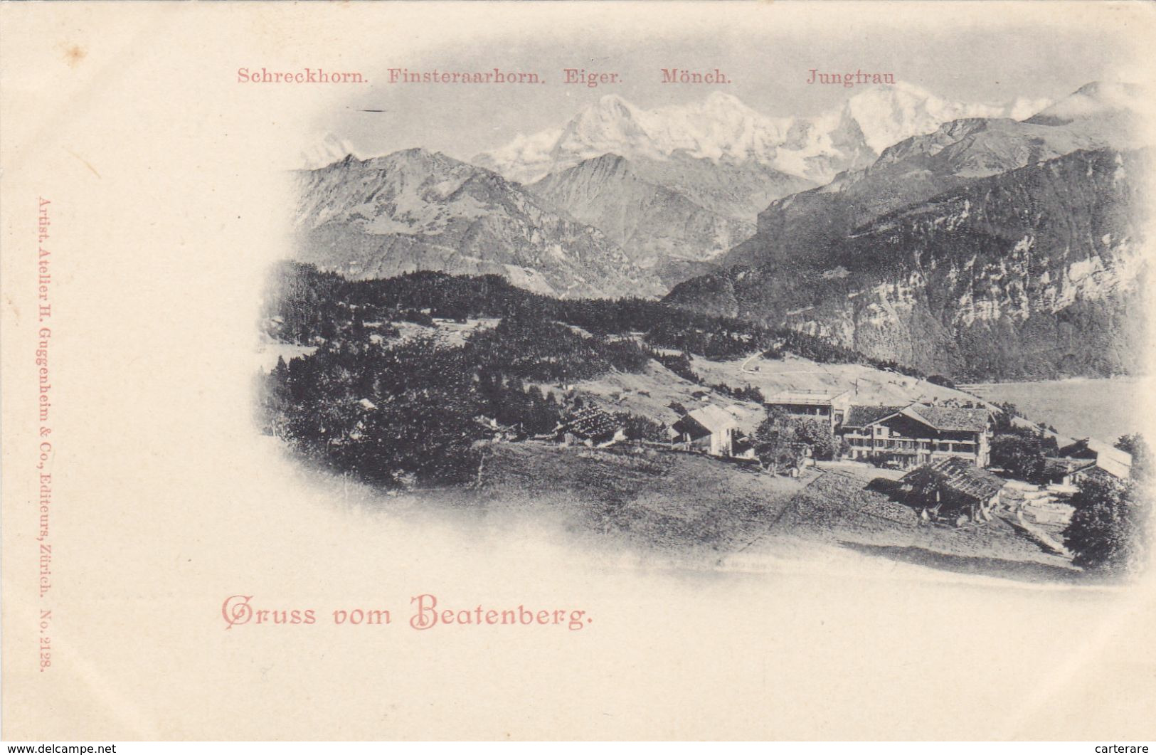 SUISSE,HELVETIA,SWISS,SCHWEIZ,SVIZZERA,BERNE,BERN,BEATENBERG,1900,INTERLAKEN OBERHASLI - Beatenberg