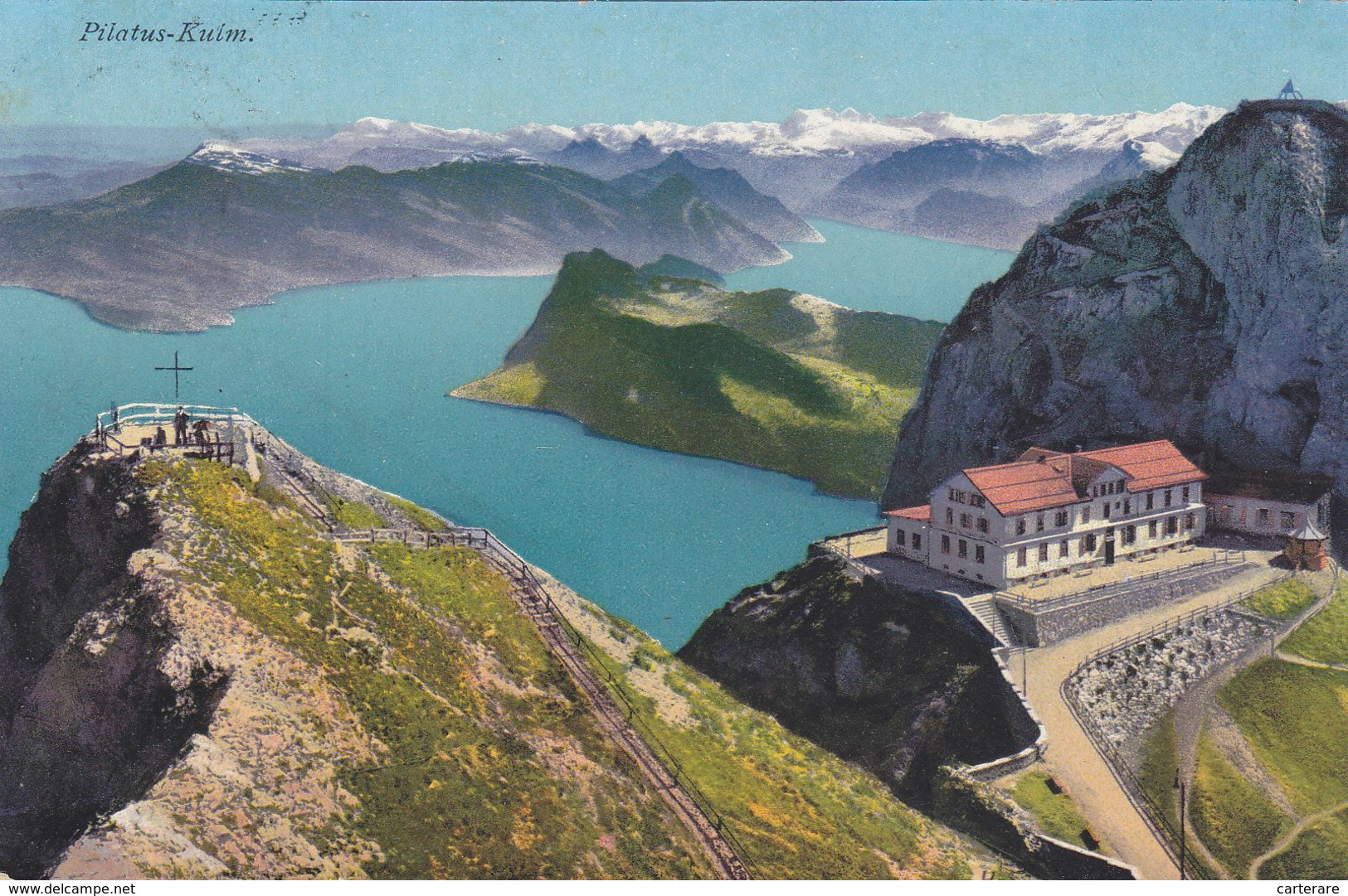 SUISSE,HELVETIA,SCHWEIZ ,LUCERNE,LUZERN,PILATUSKULM,PILATUS KULM,HOTEL,1916 - Lucerne