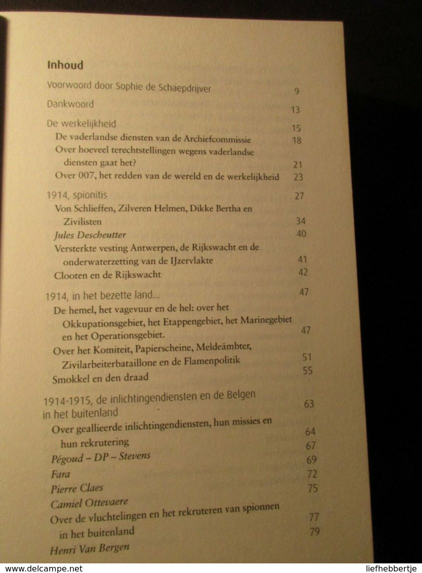 Voor Den Kop Geschoten - Executies Van Belgische Spionnen Door De Duitse Bezetter (WO I - Gent - Vlaanderen) Yy - Guerra 1914-18