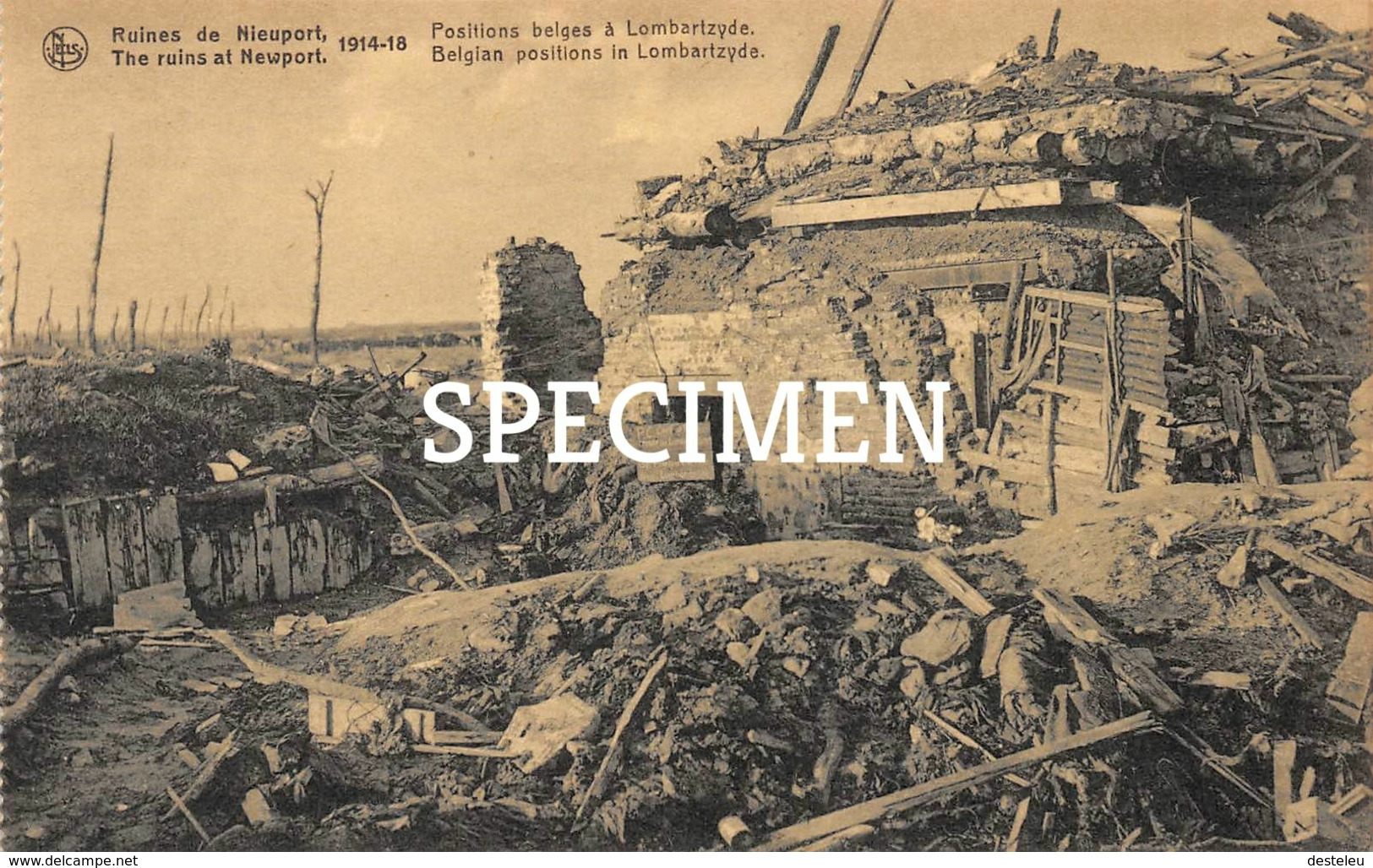 Ruines De Nieuport - Positions Belges à Lombardzijde - Nieuwpoort - Nieuwpoort