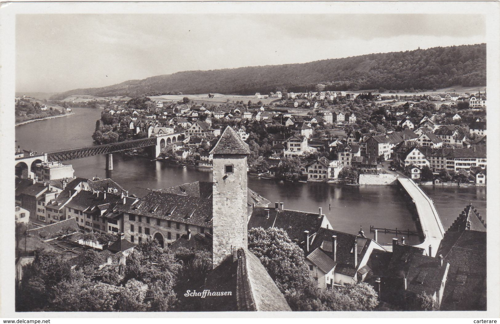 SUISSE,SCHWEIZ,HELVETIA,SWISS ,SCHAFFHOUSE,SCHAFFHAUSEN,PRES HEMMENTAL,CARTE PHOTO PANORAMIQUE - Schaffhouse