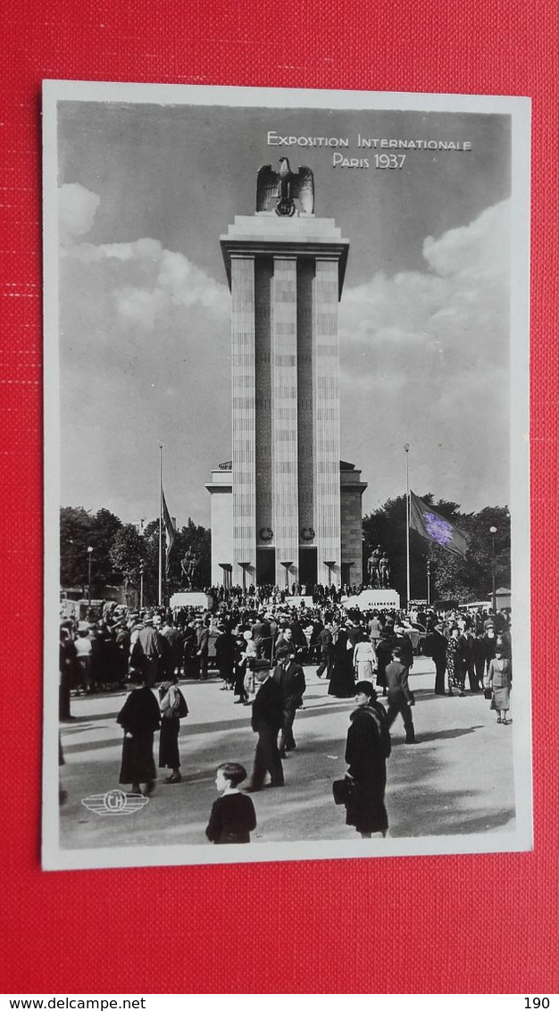 EXPOSITION INTERNATIONALE PARIS 1937.PAVILLON DE L"ALLEMAGNE.Architecte:M.Speer - Transportmiddelen