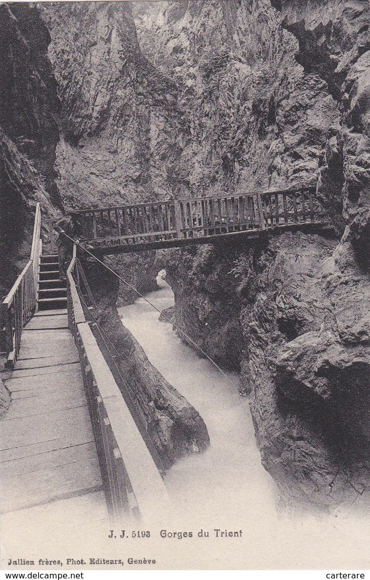 SUISSE,HELVETIA,SWISS,SWITZERLAND,SCWEIZ,SVIZZERA,VALAIS,VERNAYAZ,PRES MONTAGNY,TRIENT,GORGES,PARADIS POUR LES GRIMPEURS - Trient