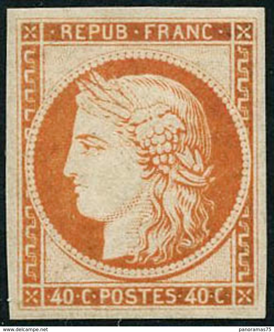 ** N°5g 40c Orange, Réimp - TB - 1849-1850 Ceres
