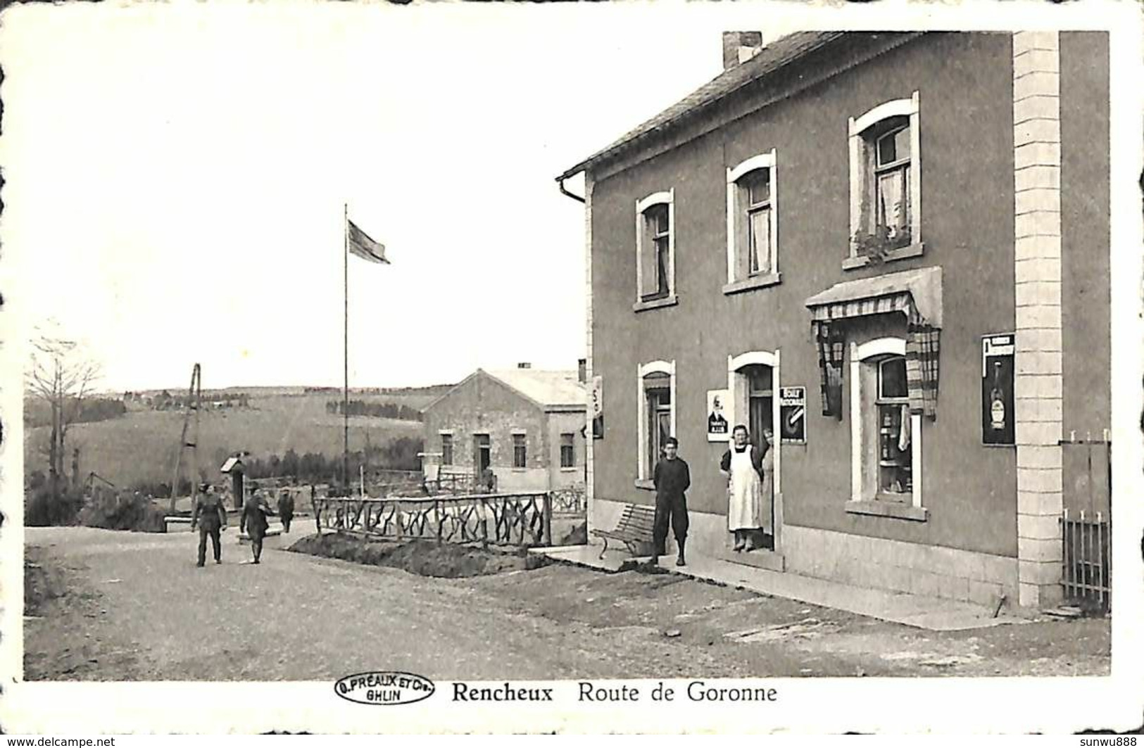 Rencheux - Route De Goronne (animée, Commerce Edit Camille Maréchal) (prix Fixe) - Vielsalm