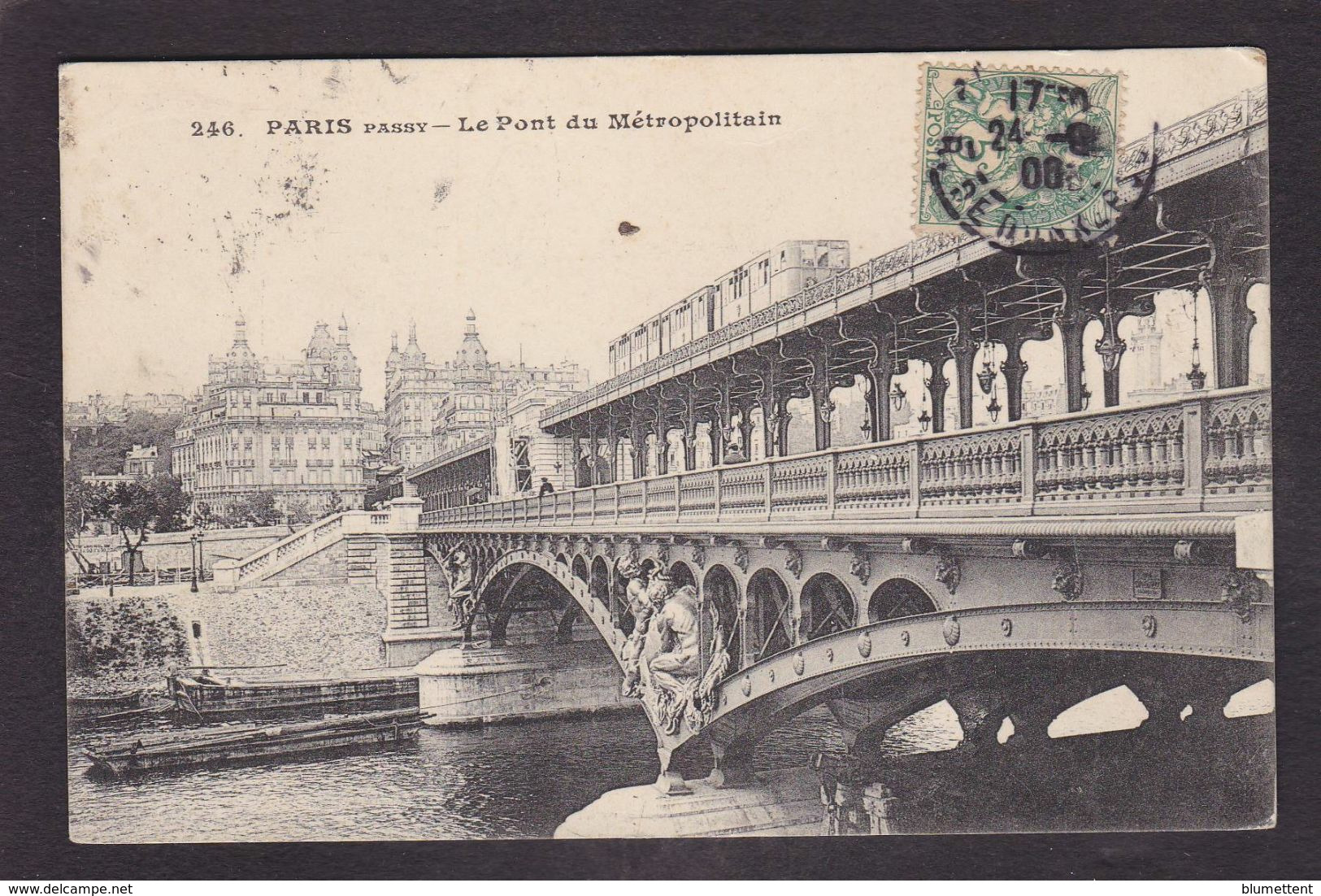 CPA Paris 75 Métro Métropolitain Circulé - Metropolitana, Stazioni