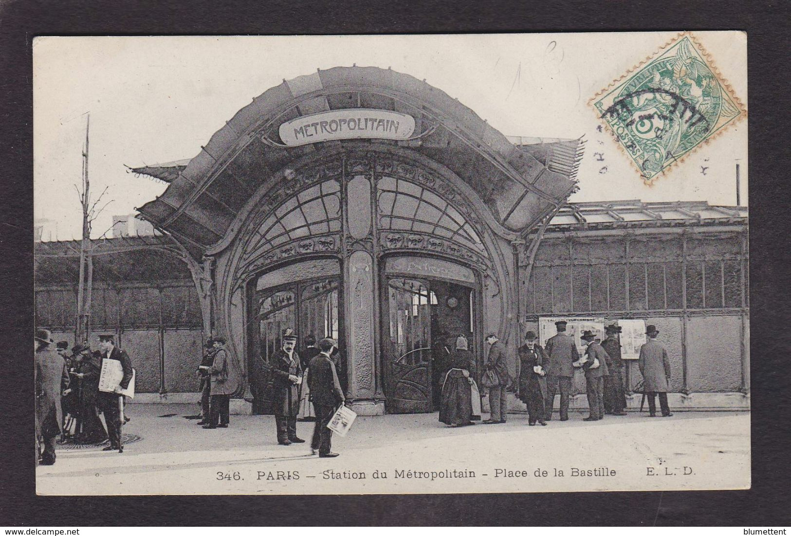 CPA Paris 75 Métro Métropolitain Circulé - Metropolitana, Stazioni