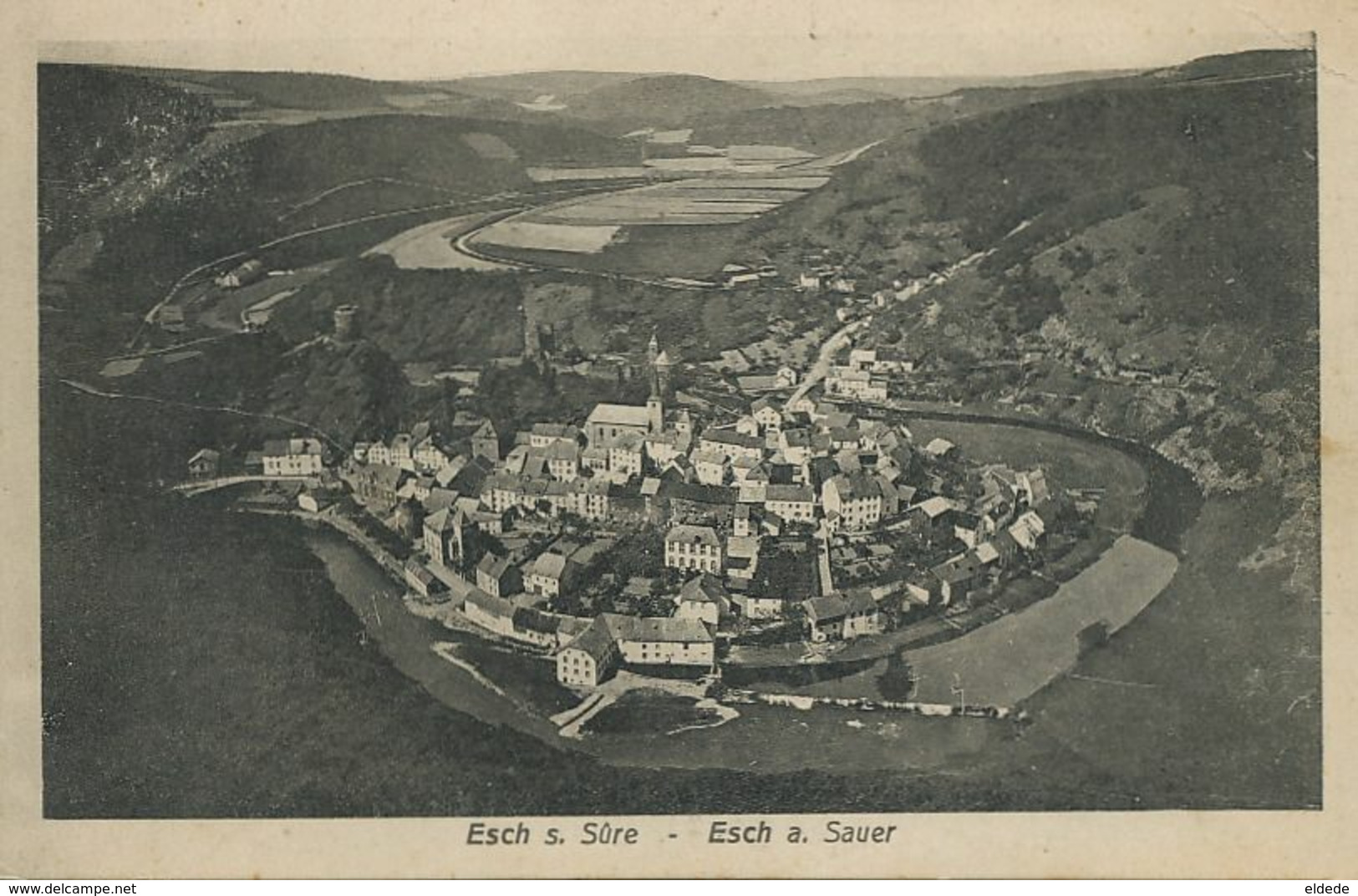 Esch Sur Sure Vue Aérienne . A. Greisch . Hotel De La Sure . Editr Houstraas - Esch-sur-Sure