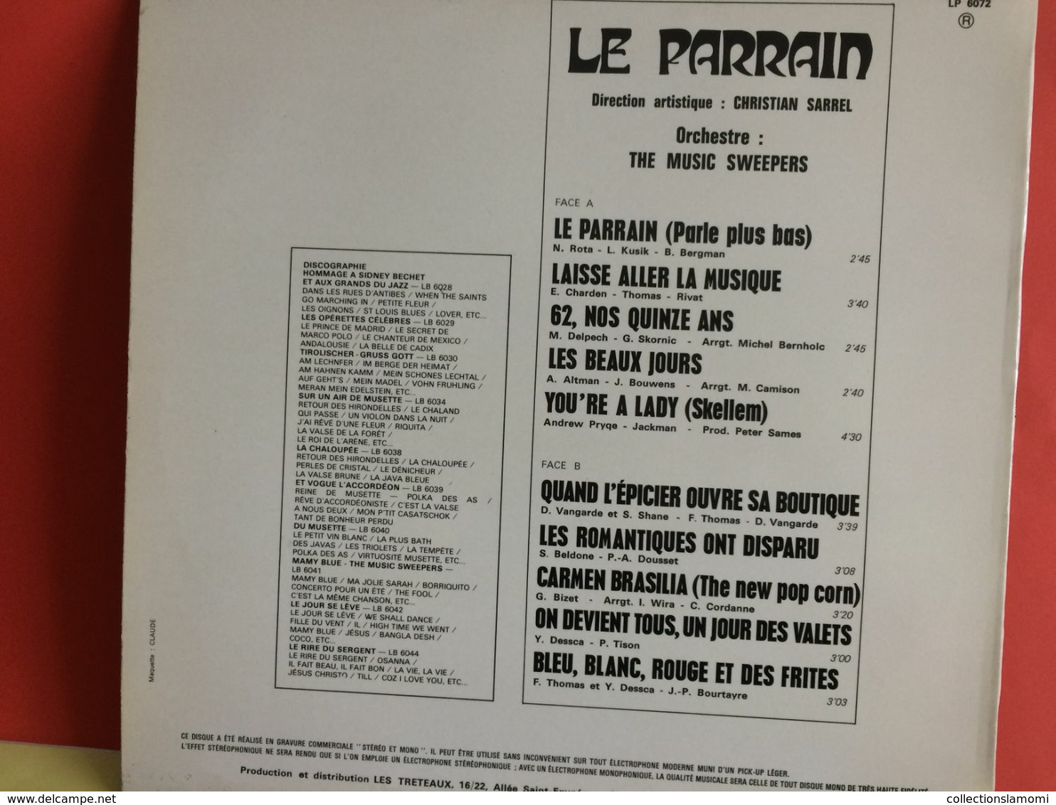 Le Parrain Et Autres - Disque Vinyles 33T) Titre Voir Photos-  (Muller Dom-Cat) - Direction Artisitique Christian Sarrel - Compilations