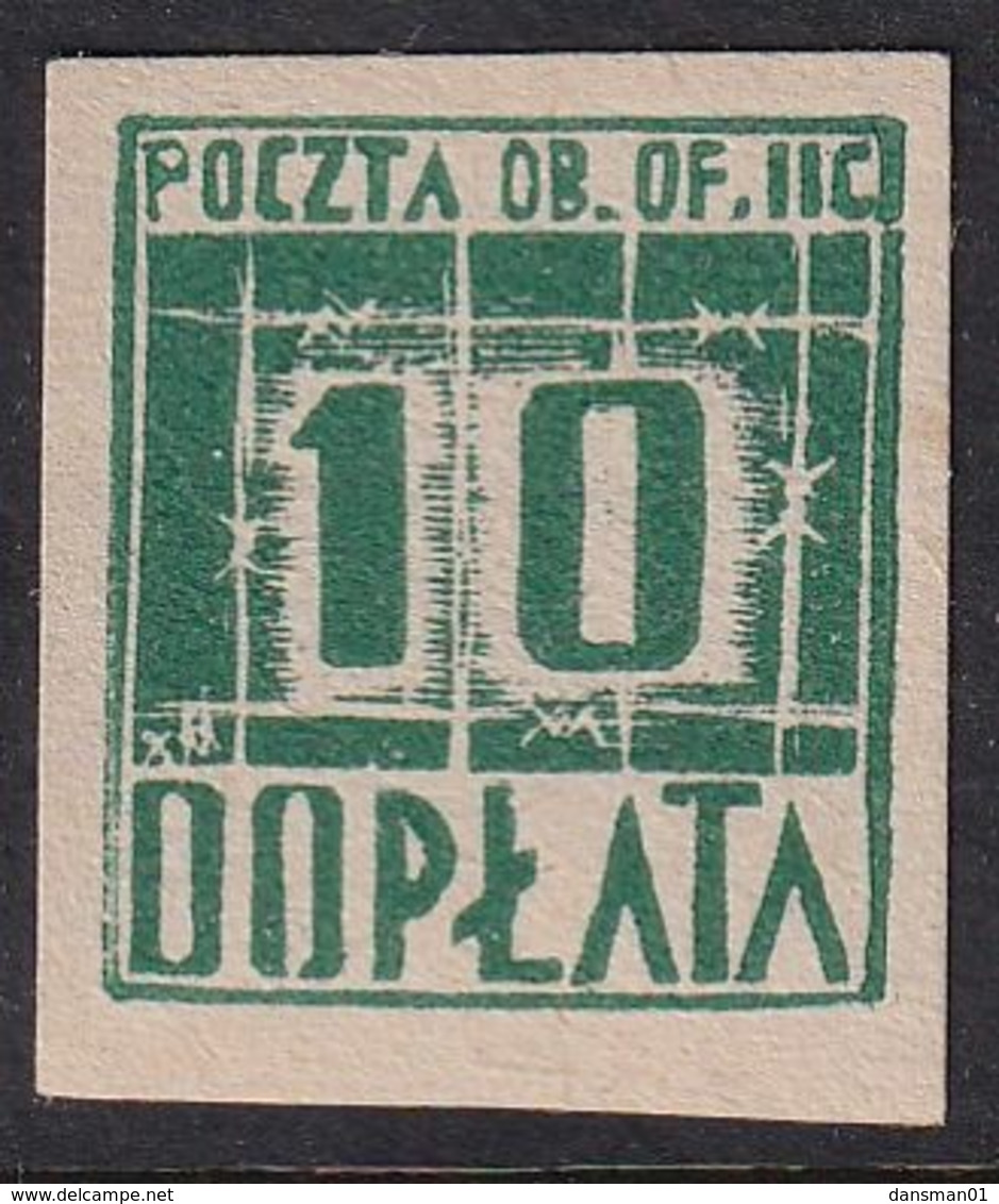 POLAND 1942 Woldenberg Fi D1y Mint - Camps De Prisonniers