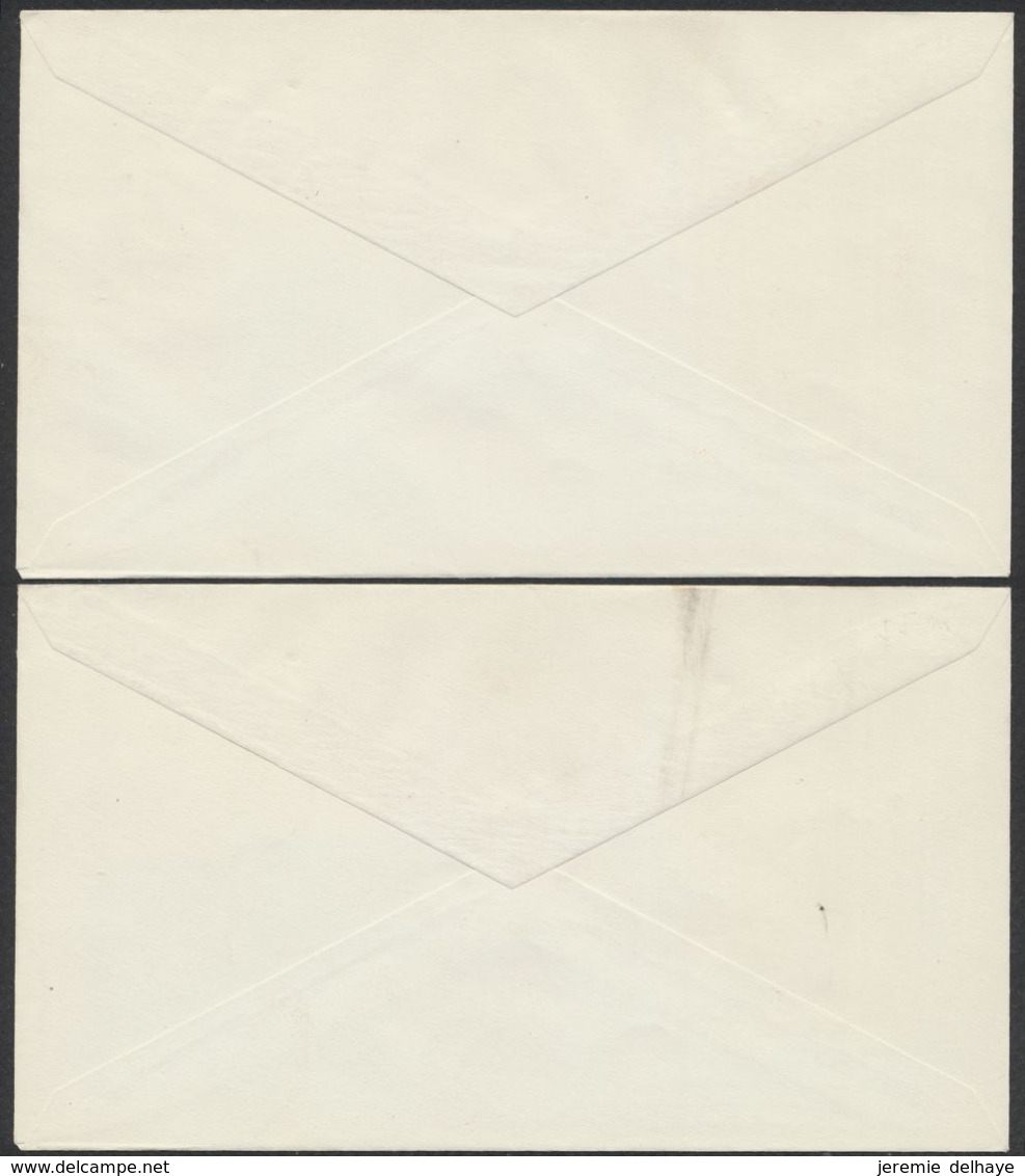 FDC (1957) - Antituberculeux Folklore I çàd N°1039/45 Sur 2 Enveloppes Illustrées "Gilles De Binche" + Cachet Spécial. - 1951-1960