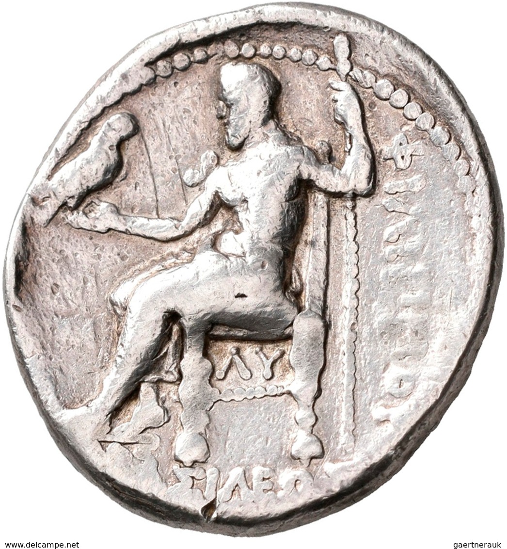 Makedonien - Könige: Alexander III., Der Große 336-323 V. Chr.: AR-Tetradrachme, 17,06 G. Kopf Löwen - Greche