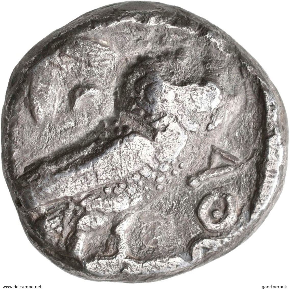 Attika: AR-Tetradrachme Um 350 V. Chr.; 15,7 G, ägyptischer Beischlag ?. Vs: Kopf Der Athena Nach Re - Greche