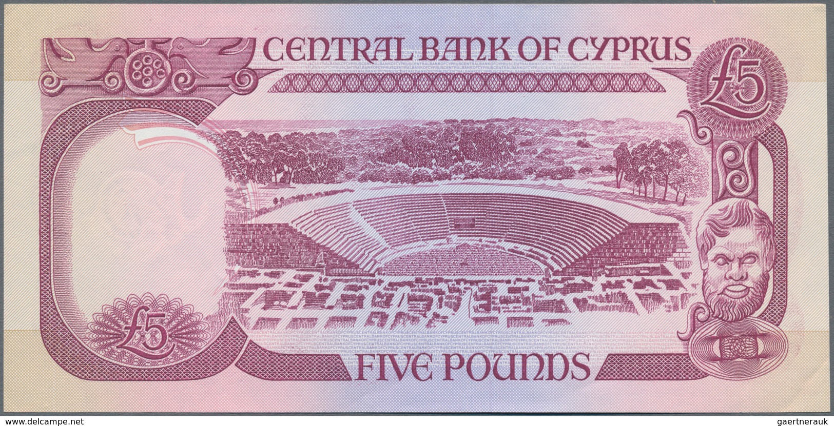 Cyprus / Zypern: Lot 2 Banknotes: 5 Pounds 1990 P.54a Plus 5 Pounds 1995 P.54b. Bends On Left Corner - Chipre