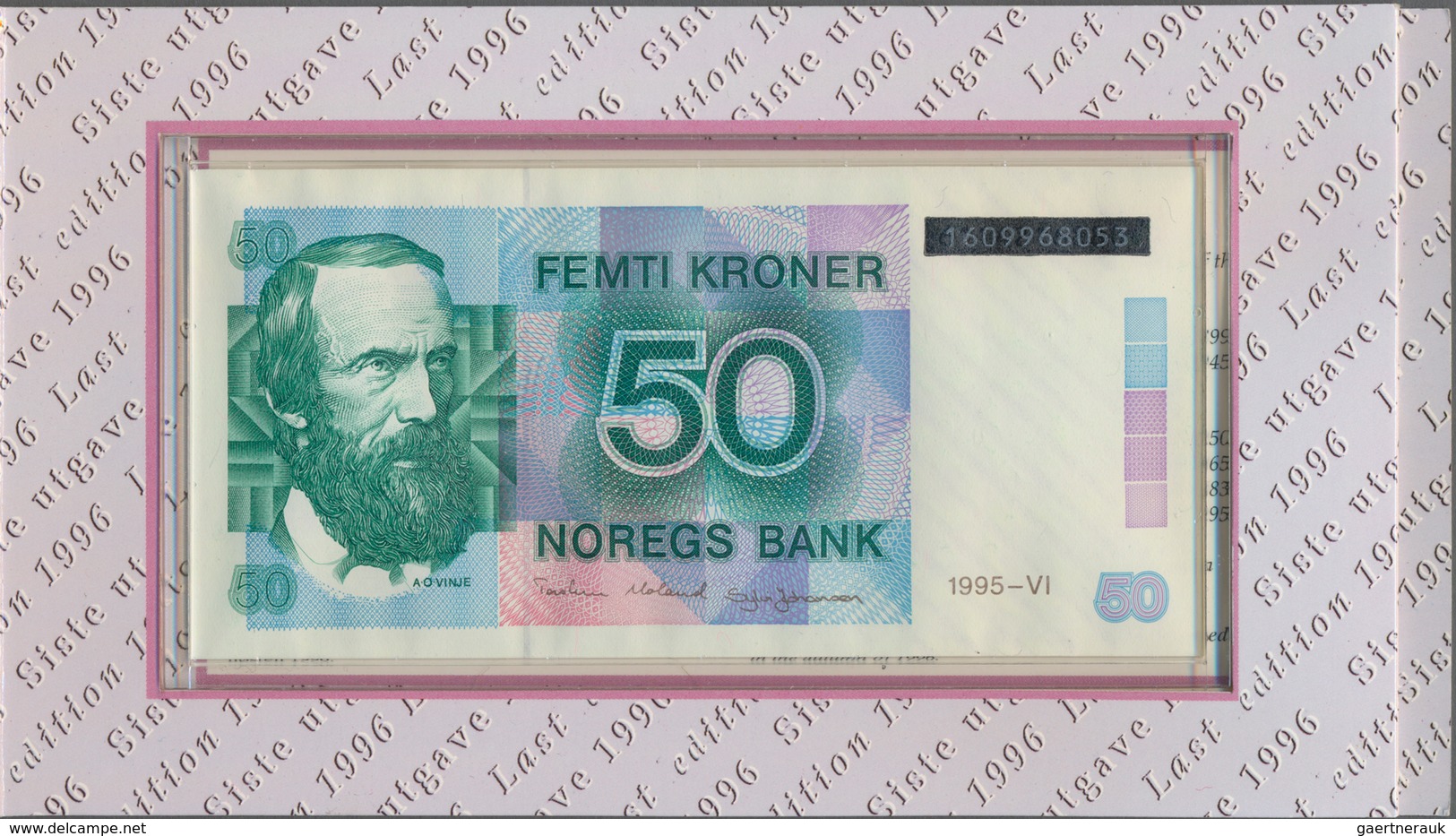 Norway / Norwegen: Nice Set With Two Original Folders Of The Norges Bank, One With The Last Issue Of - Noorwegen