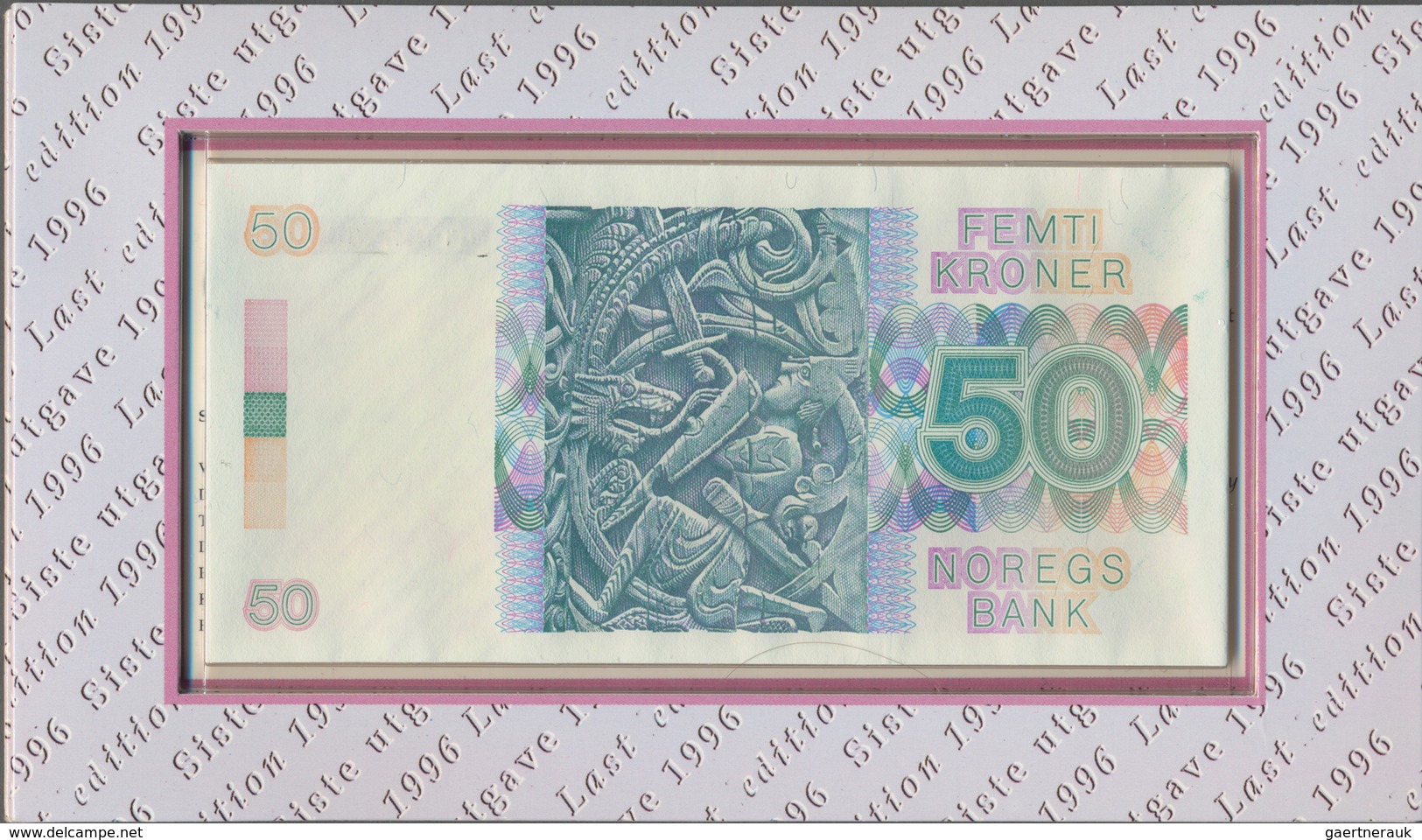 Norway / Norwegen: Nice Set With Two Original Folders Of The Norges Bank, One With The Last Issue Of - Noorwegen