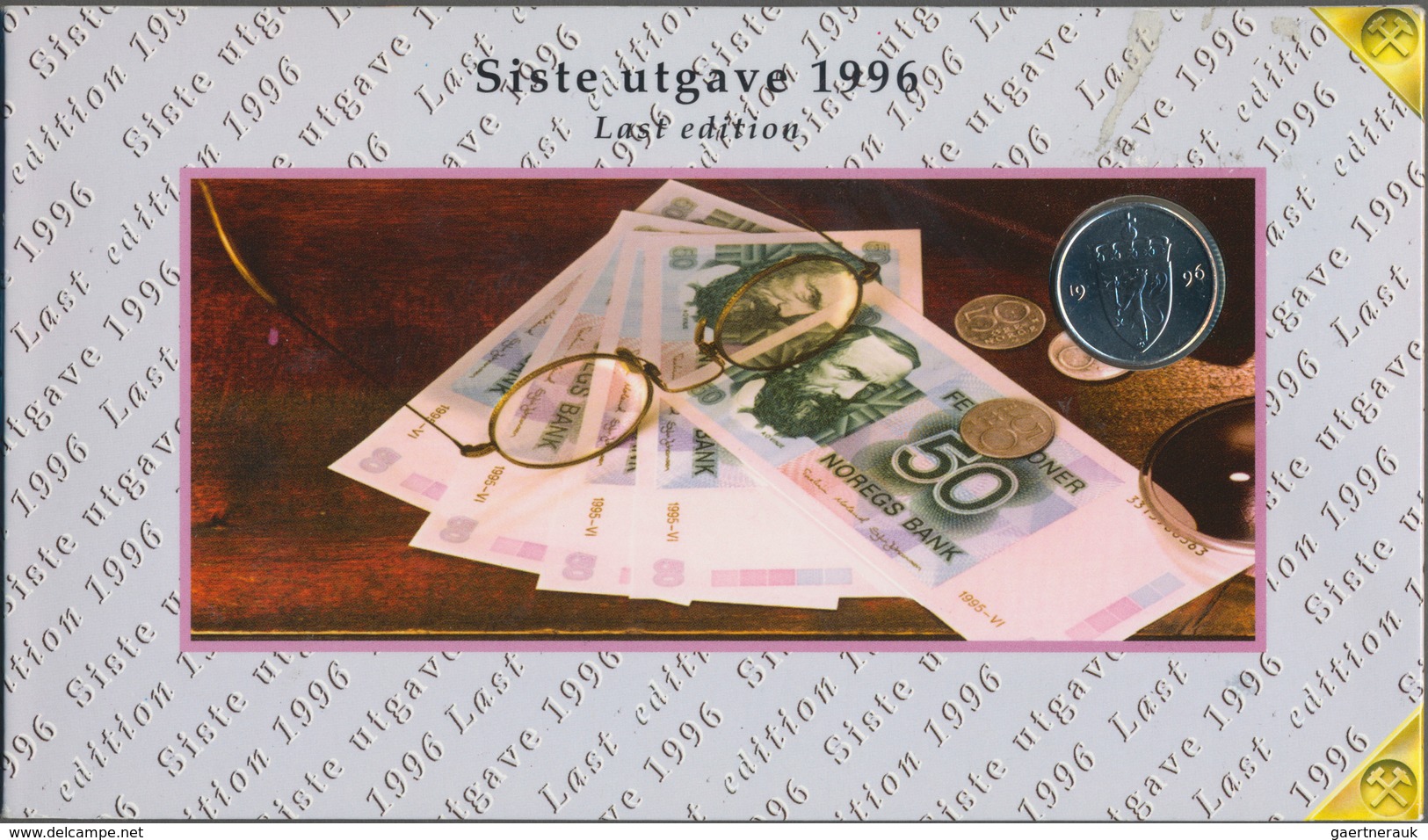 Norway / Norwegen: Nice Set With Two Original Folders Of The Norges Bank, One With The Last Issue Of - Noorwegen