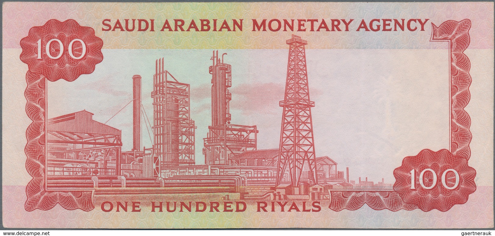 Saudi Arabia  / Saudi Arabien: Saudi Arabian Monetary Agency Set With 3 Banknotes Comprising For The - Arabia Saudita